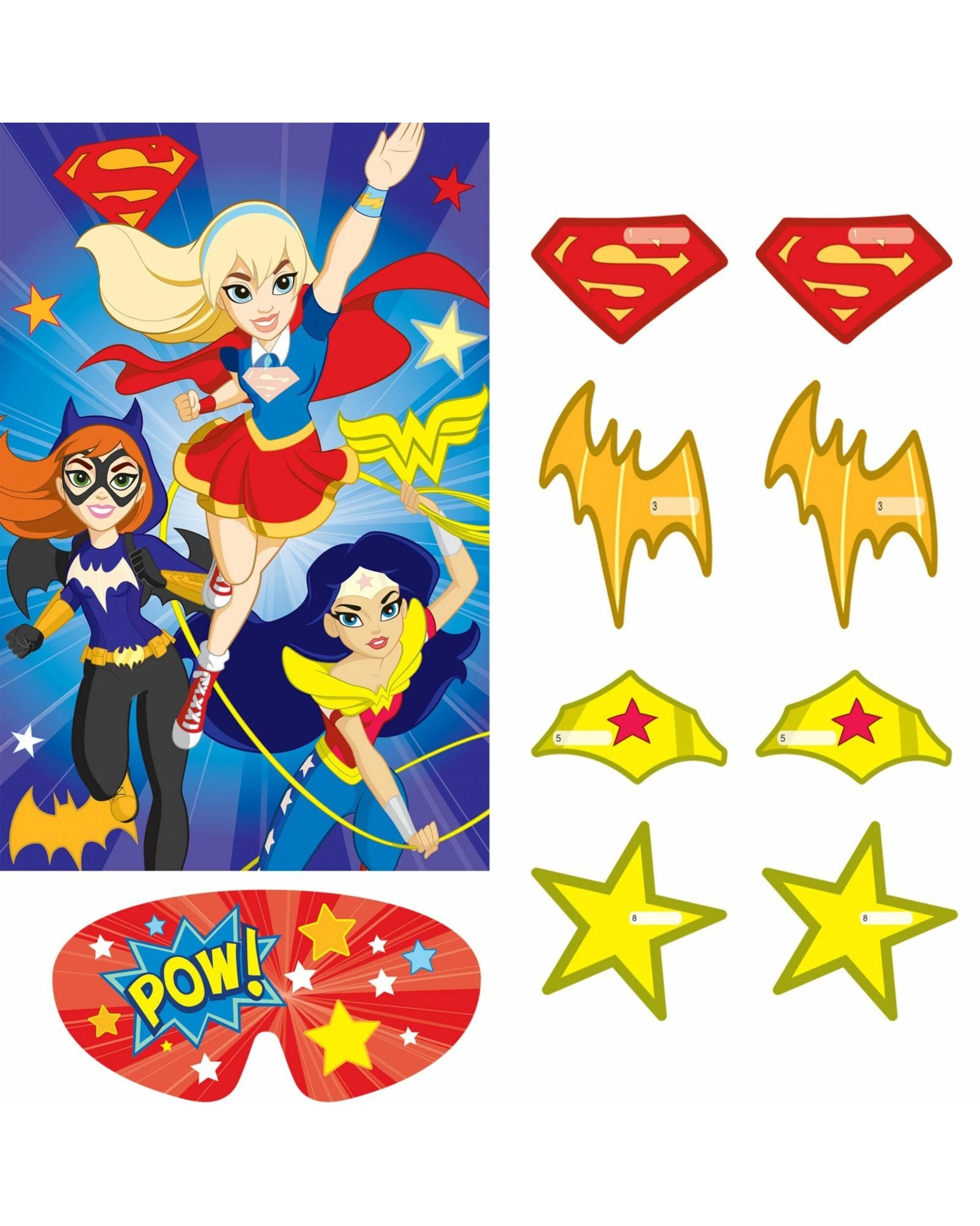 1 Amscan Inc. Super Hero Girls Party Game - Multi, 1 of 1