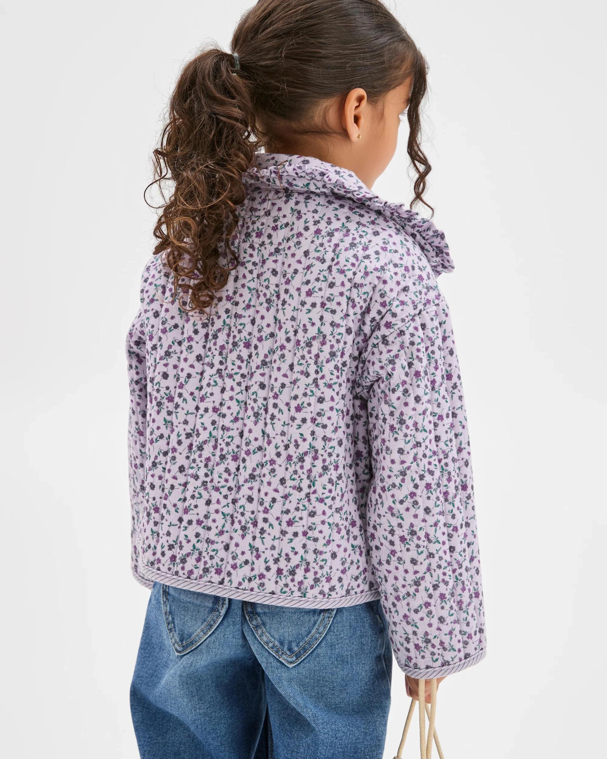 3 Target Kids Australian Cotton Quilted Jacket PURPLE, 3 of 6