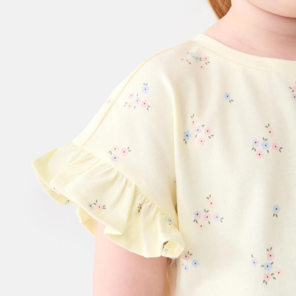 4 Jersey Dress BLUSH BLOOMS FLORALS SORBET, 4 of 7