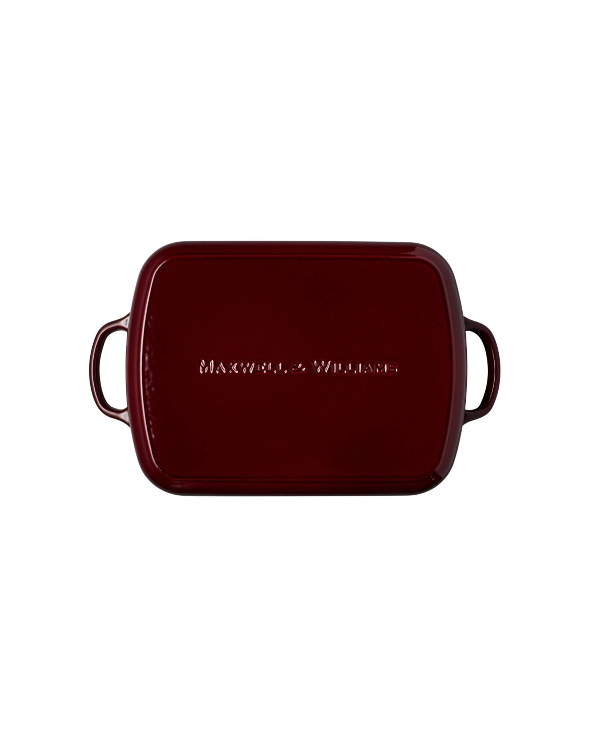 3 Maxwell & Williams Cast Iron Roaster 5L Capacity Bakeware 34x26cm Merlot - Red, 3 of 6