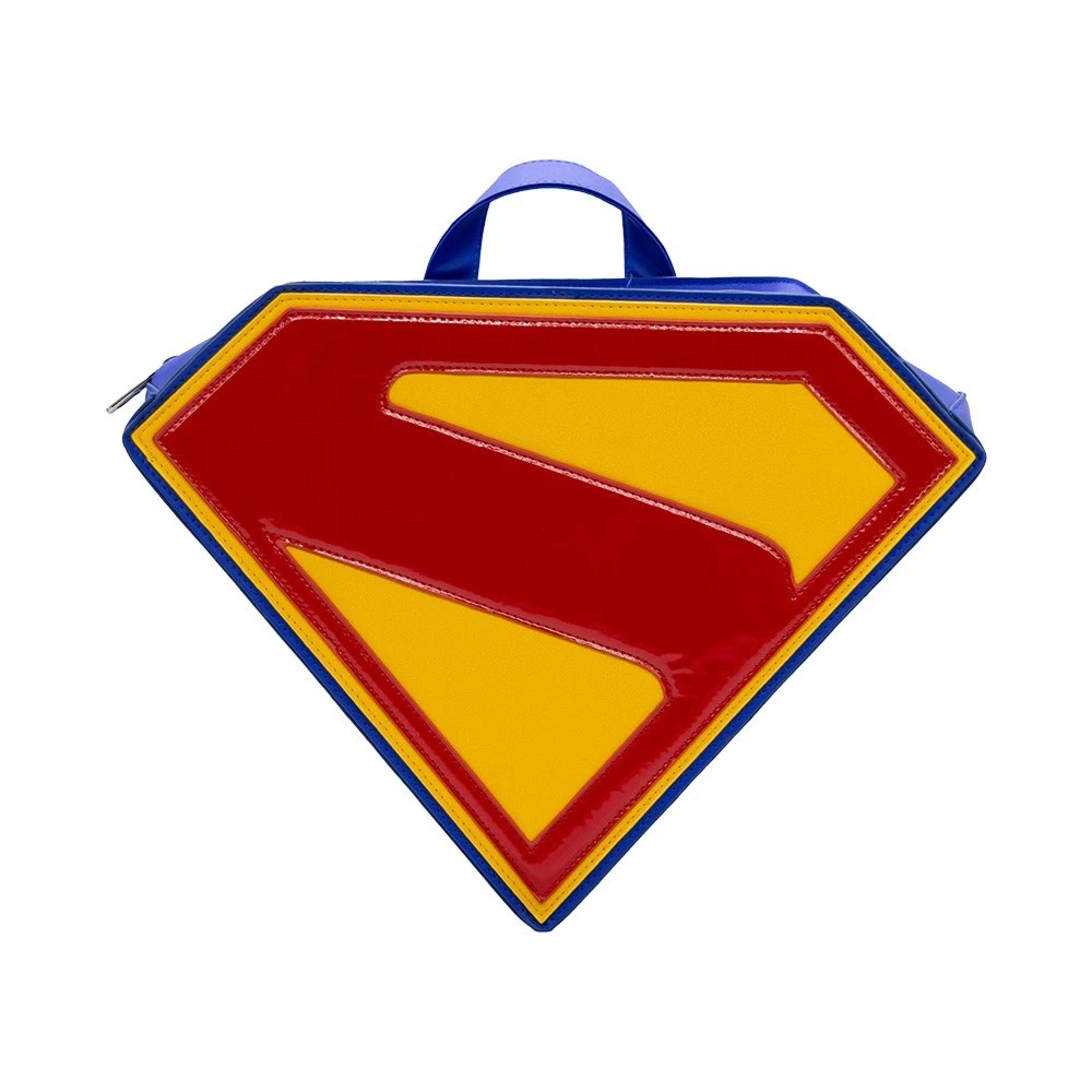 1 DC Comics - Superman 2025 - Superman Shield Moulded Mini-Backpack - Red, 1 of 4