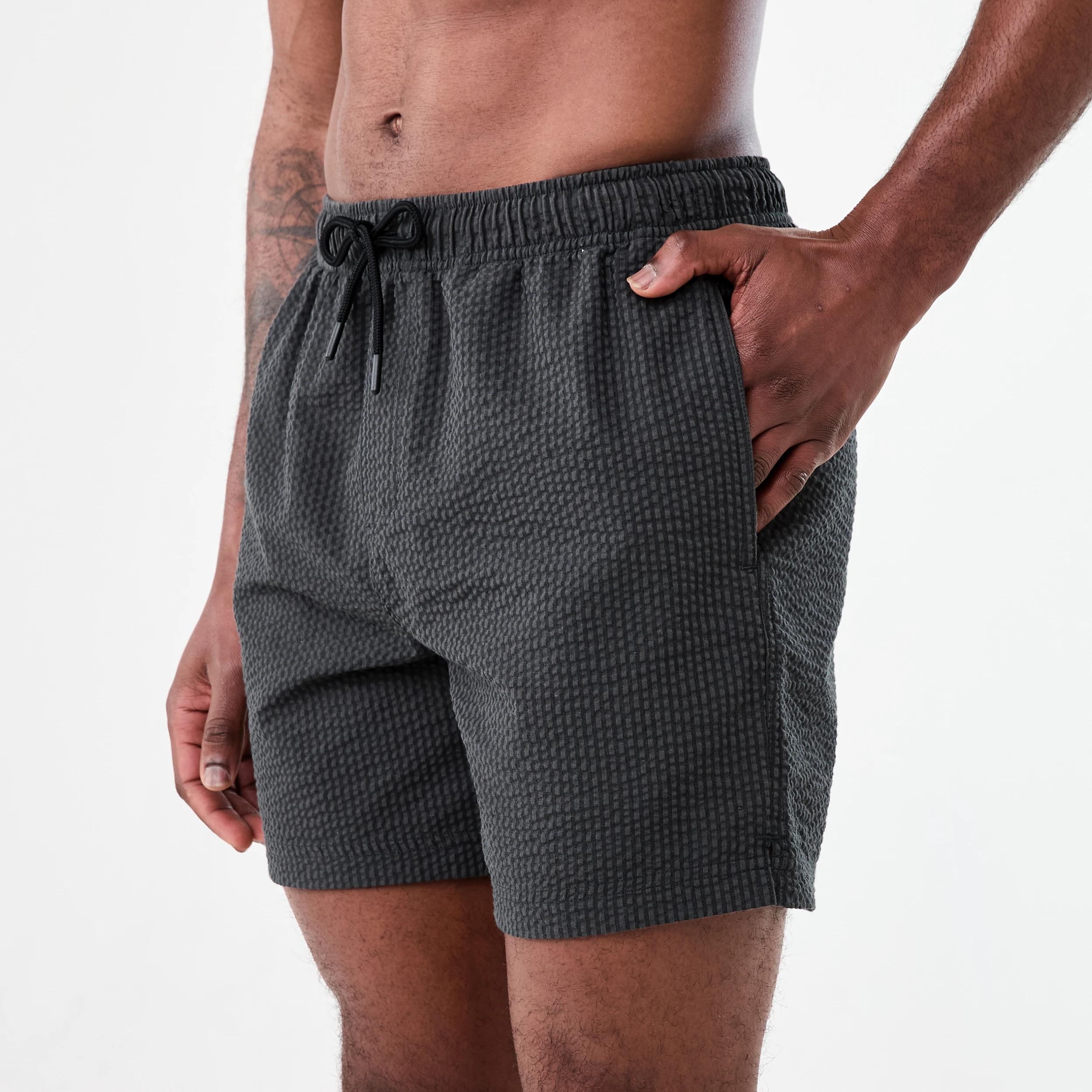 2 Seersucker Boardshorts Blk Strp, 2 of 6