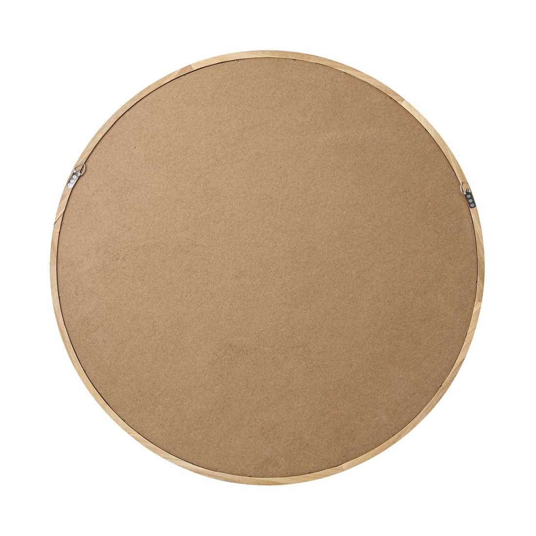 6 Oikiture 60cm Wall Mirrors Round Makeup Mirror Home Decor Wooden Dining Room
 - Natural, 6 of 9