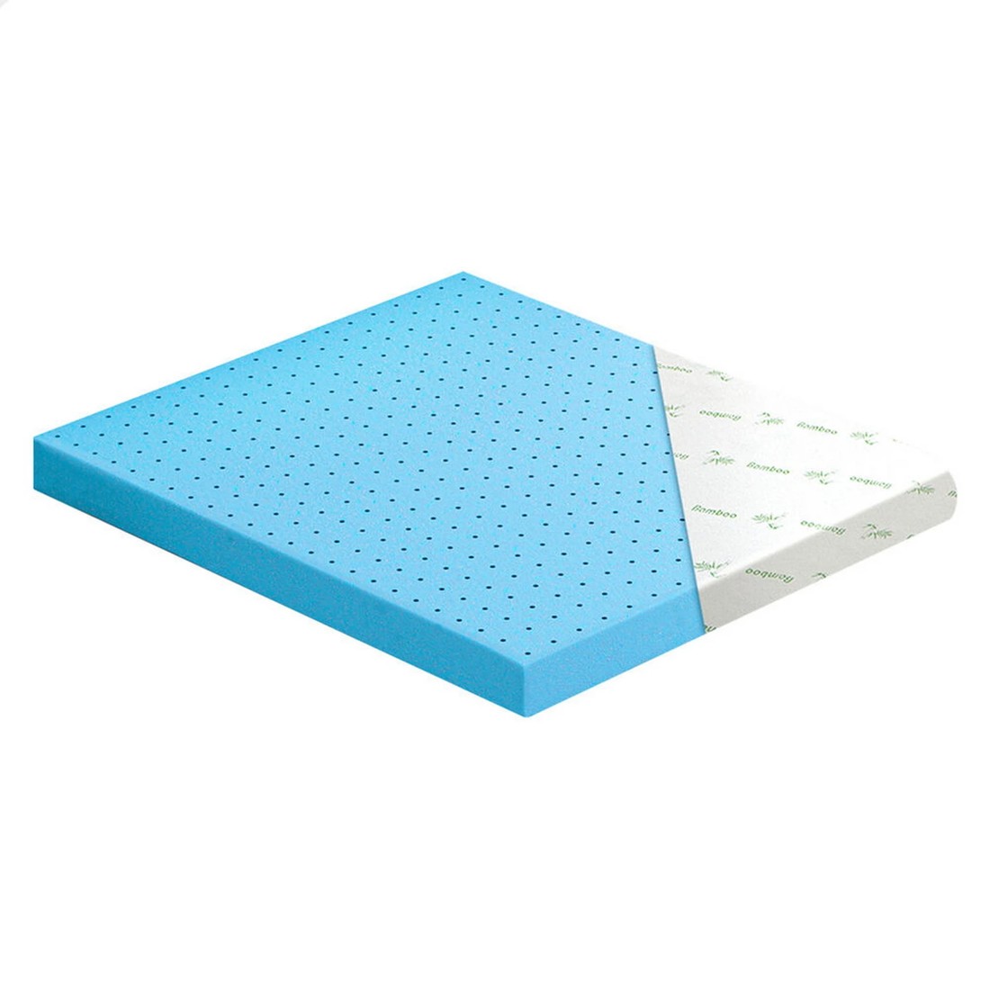 1 Starry Eucalypt Memory Foam Mattress Topper Ventilated Gel Bamboo 12cm, 1 of 10