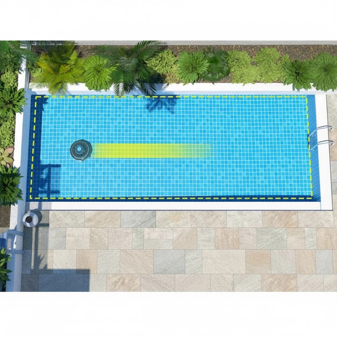 6 Aqua Buddy Robotic Pool Cleaner Automatic Vacuum Robot Swimming Cordless - Grey, 6 of 6