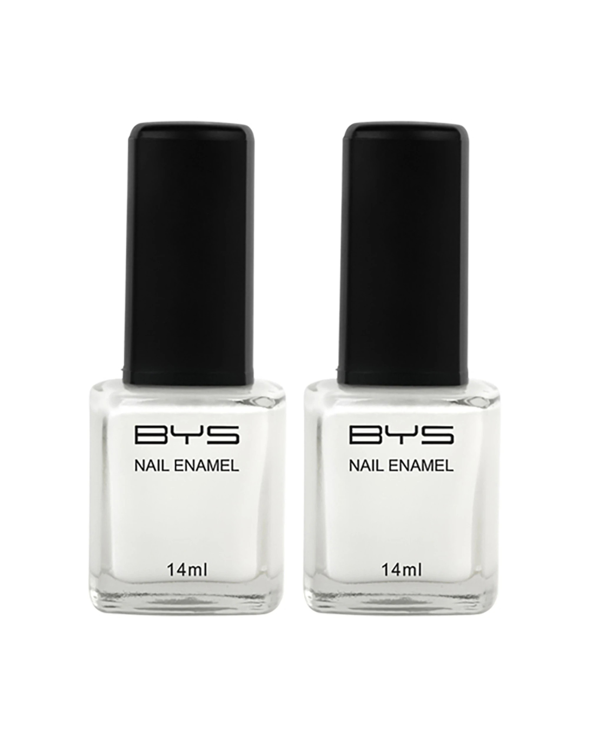 1 BYS 2PK BYS French Nail Polish Long Wearing Chip Resistant 14ml - White, 1 of 2
