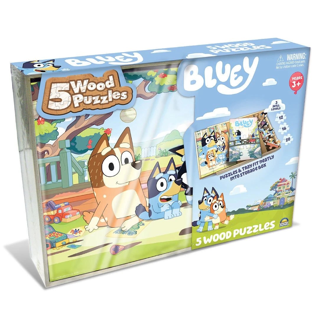 8 Licensed 5 Pack Wood Jigsaw Puzzles - Assorted* - Multi, 8 of 8