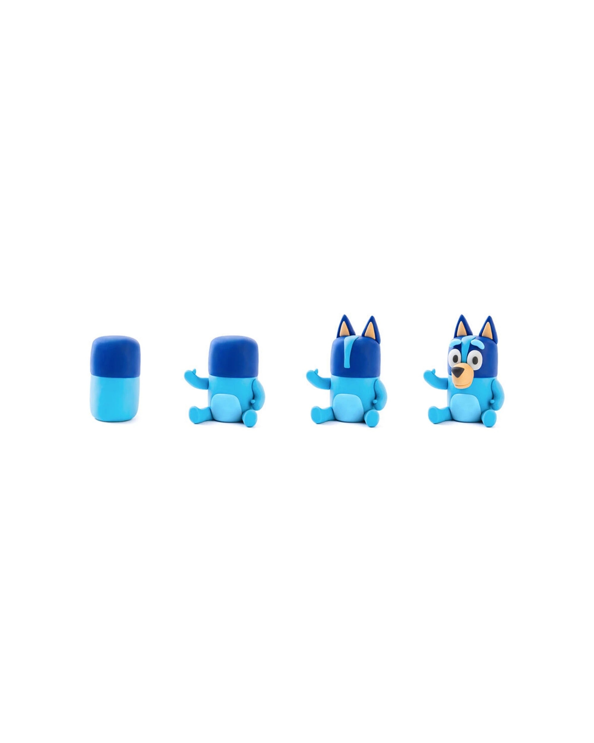 5 Hey Clay Bluey Single Character Kids Modelling Clay Set 5 Coloured Cans 4PK - Multi, 5 of 5