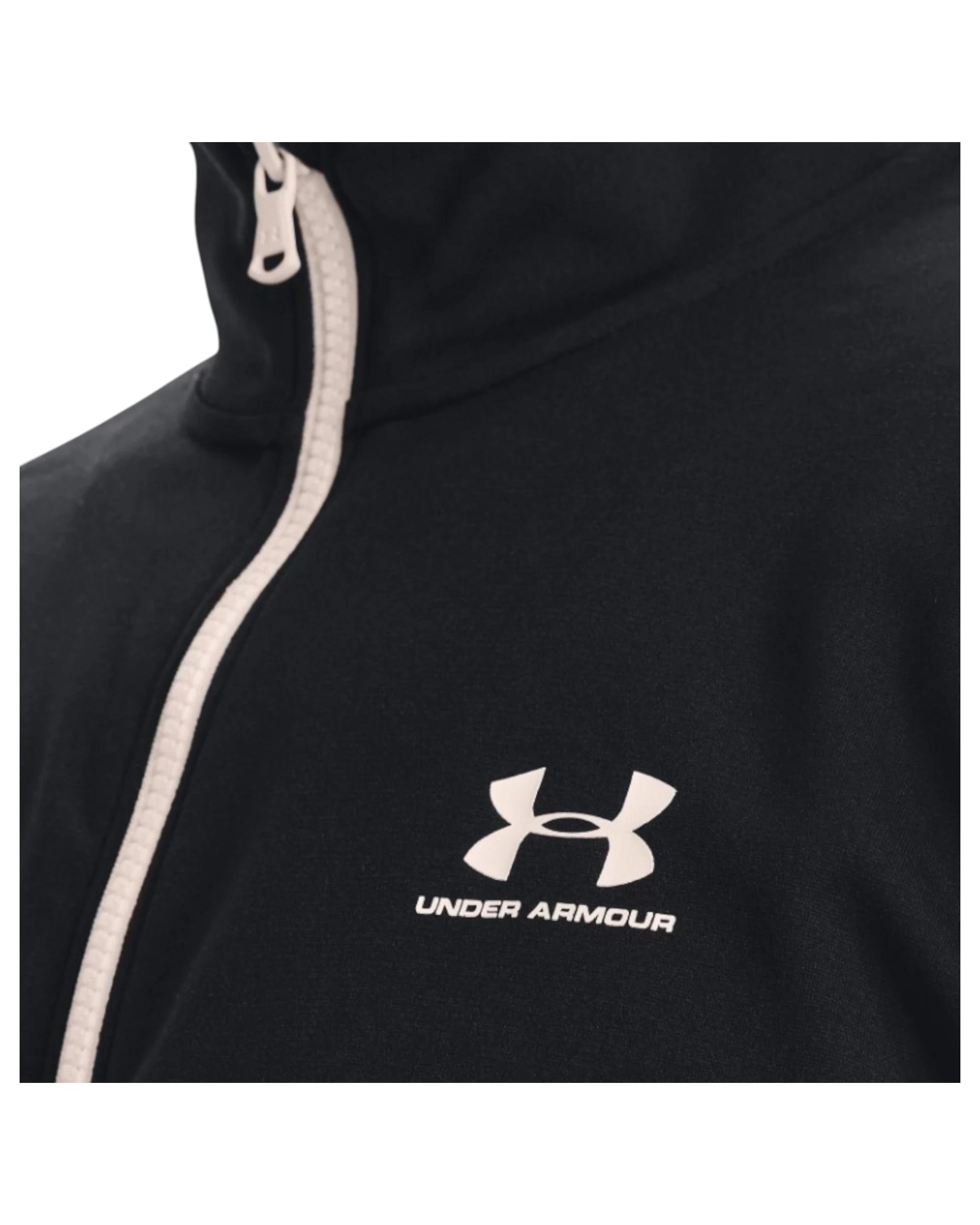 6 Under Armour Mens Ua Sportstyle Tricot Jacket Active Sweatshirt Black Black, 6 of 6