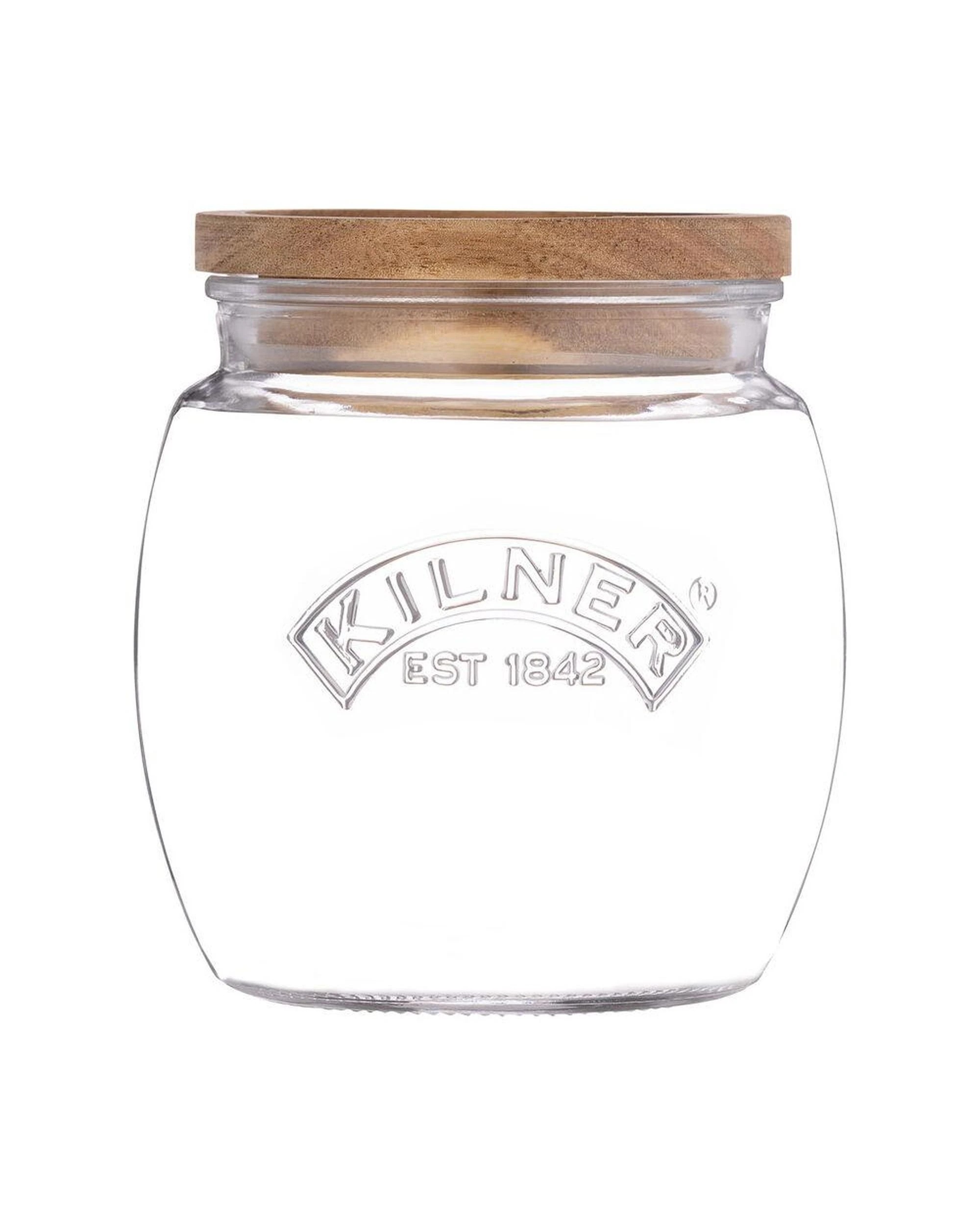 1 Kilner Universal Storage Jar with Acacia Lid 850ml, 1 of 5