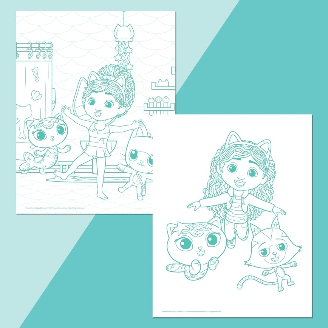 4 Kaleidoscope Colour-Me-Magnets Gabby's Dollhouse Colouring Book, 4 of 6