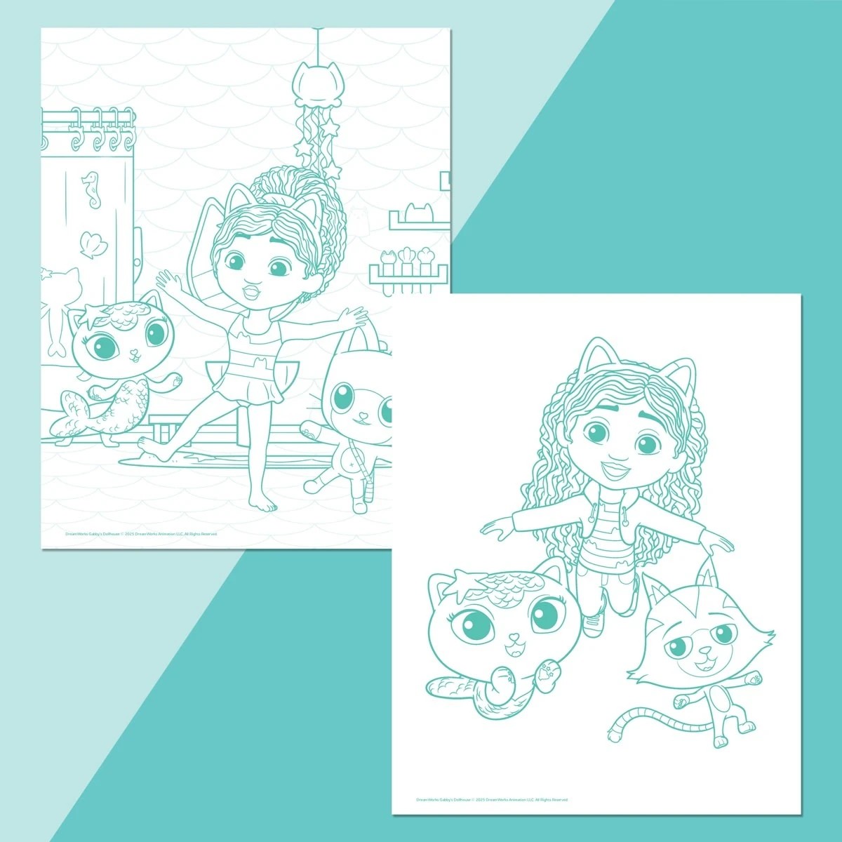 4 Kaleidoscope Colour-Me-Magnets Gabby's Dollhouse Colouring Book, 4 of 6