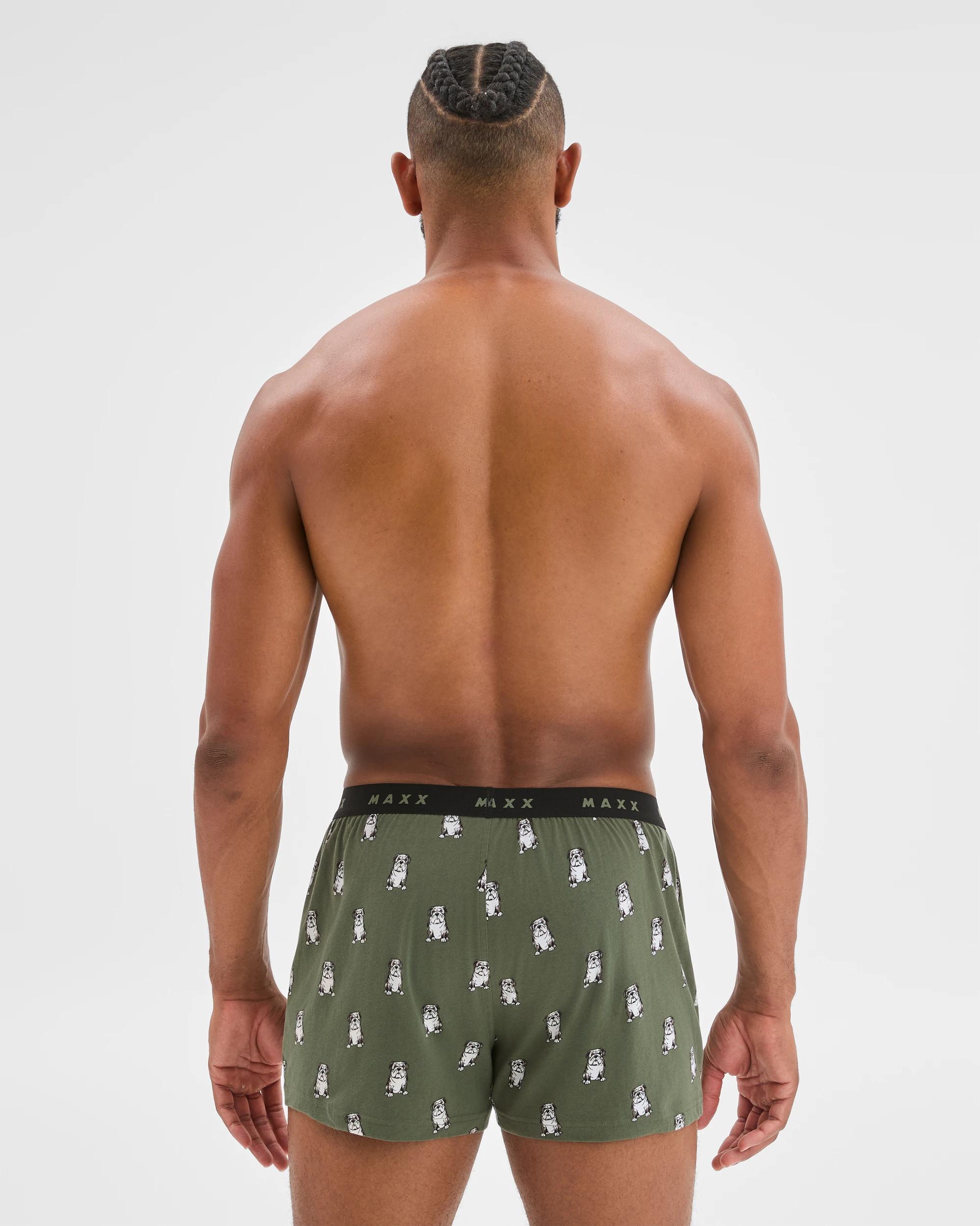 3 Maxx Australian Cotton 3 Pack Knit Boxers DOG, 3 of 4