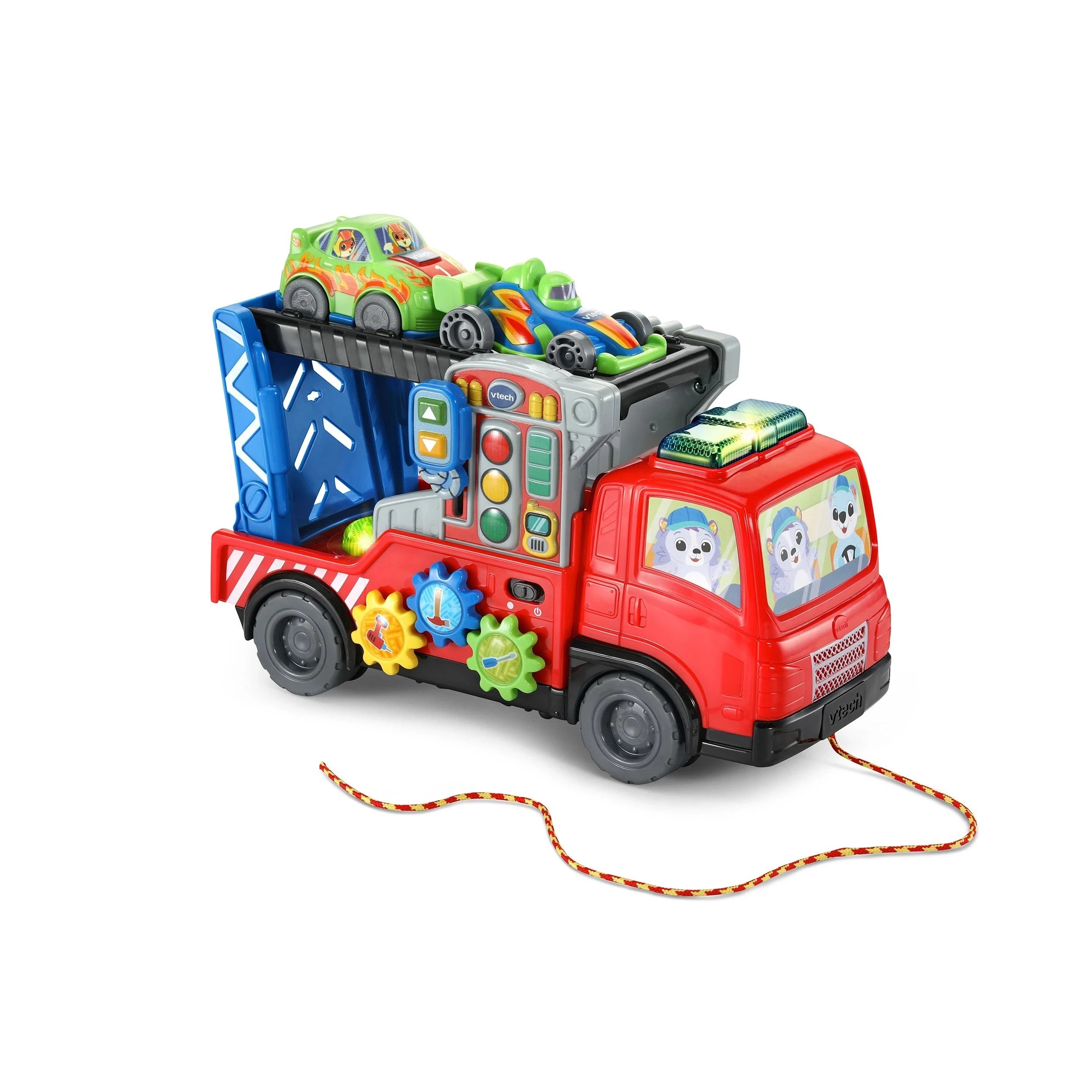 2 VTech Road Rescue Car Carrier - Red, 2 of 6