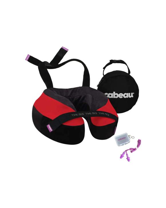 Cabeau The Necks Evolution S3 Memory Foam Neck Travel Pillow - Red