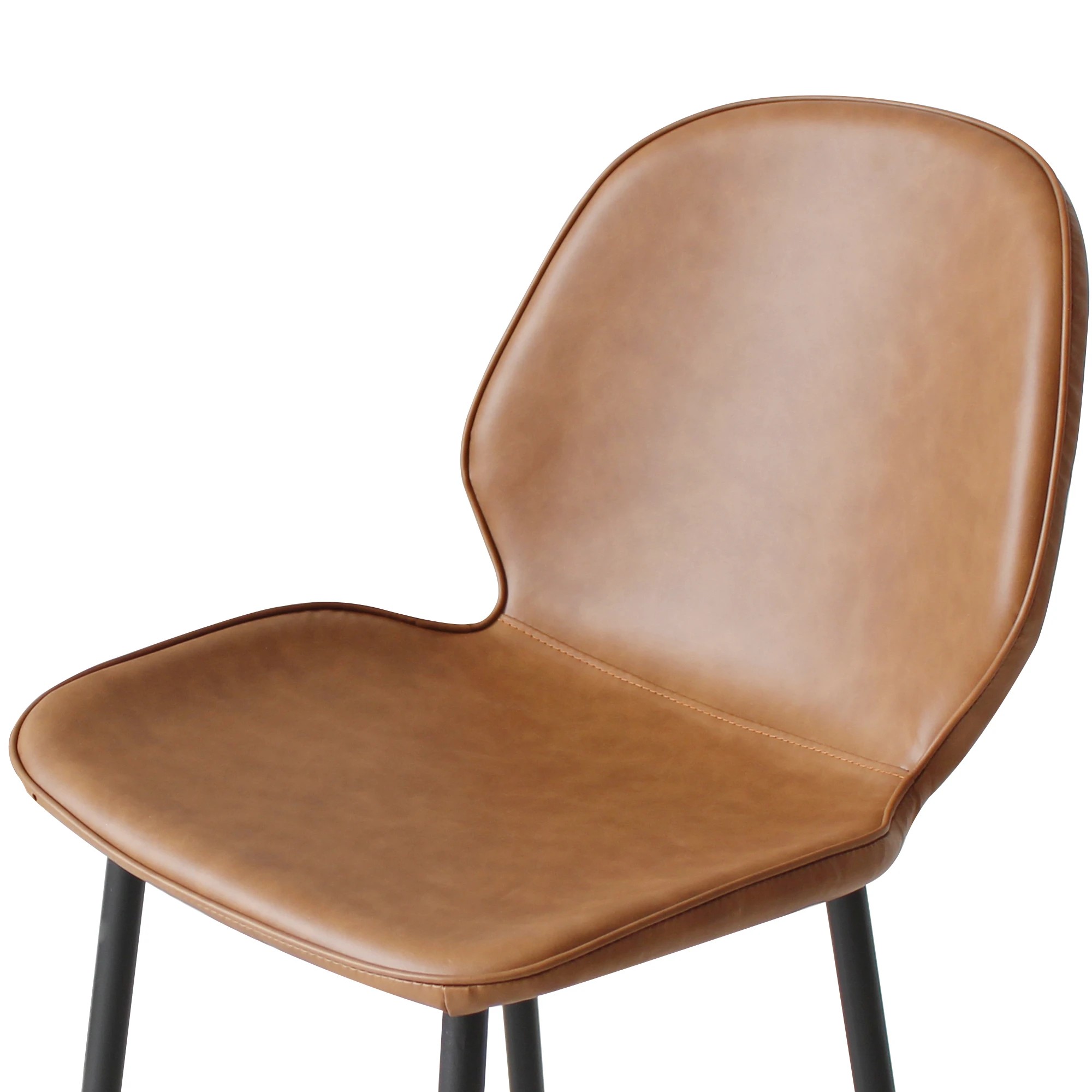 5 Levede 2x Leather Bar Stool - Brown, 5 of 6