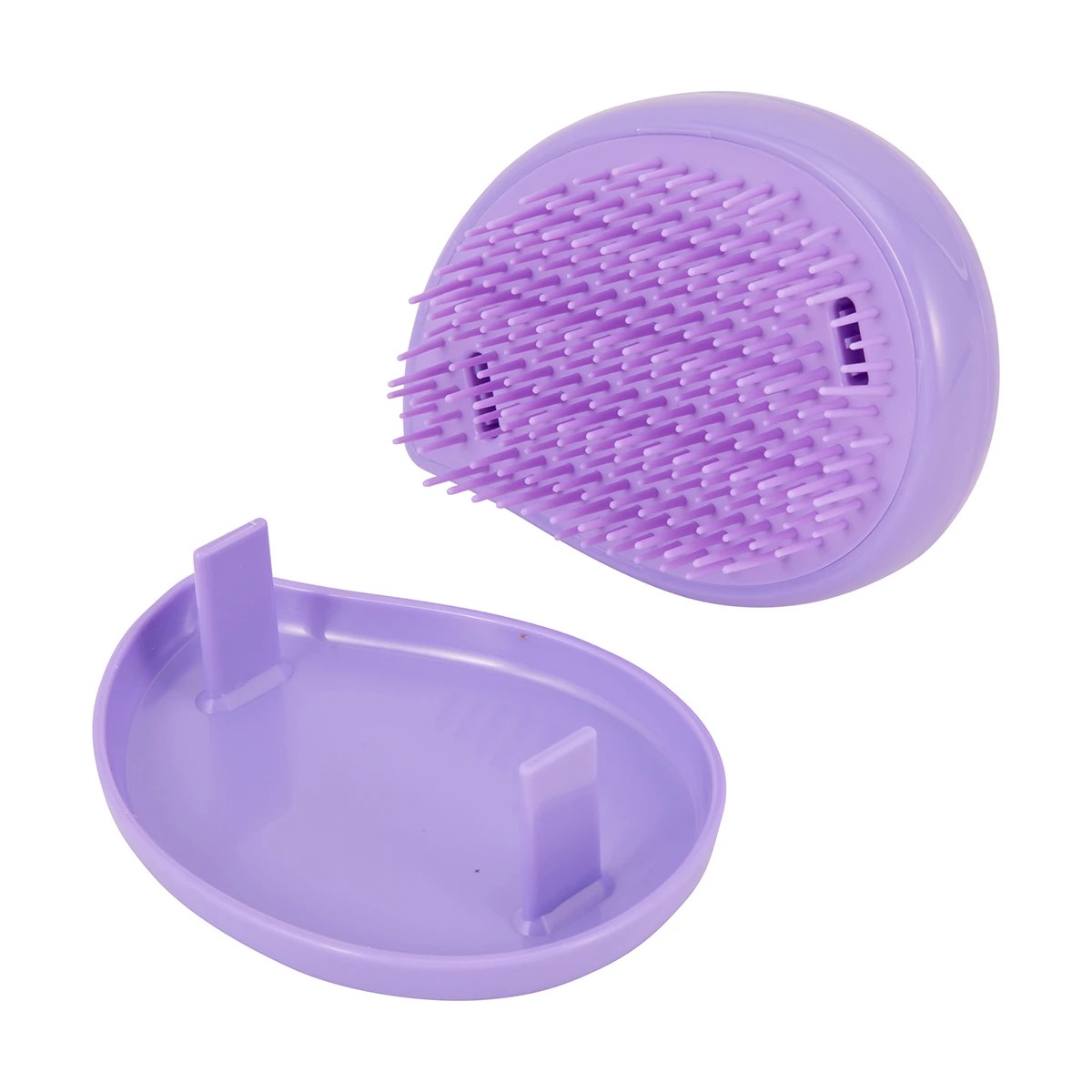 2 OXX Haircare Folding Detangle Brush - Purple and Black, 2 of 4