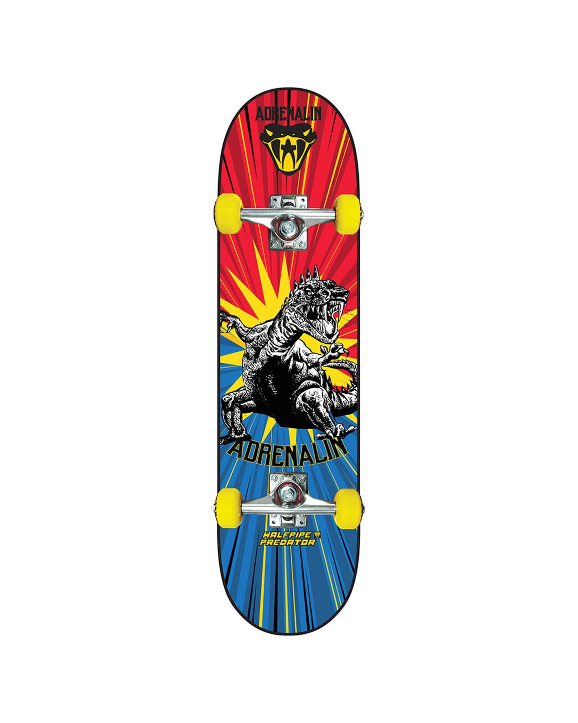 1 Adrenalin 79cm Halfpipe Skate Predator Skateboard - Red, 1 of 1