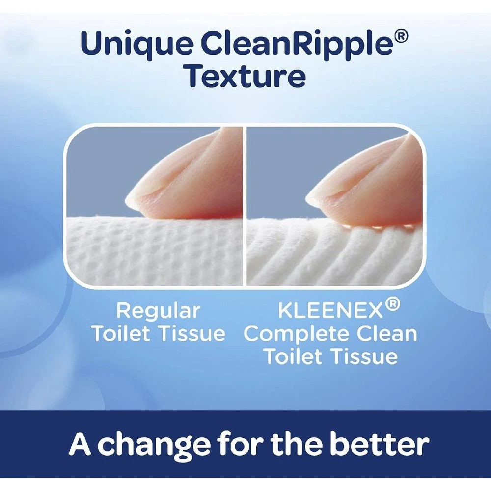 2 Kleenex Complete Clean Toilet Tissue 90 Pack, 2 of 4