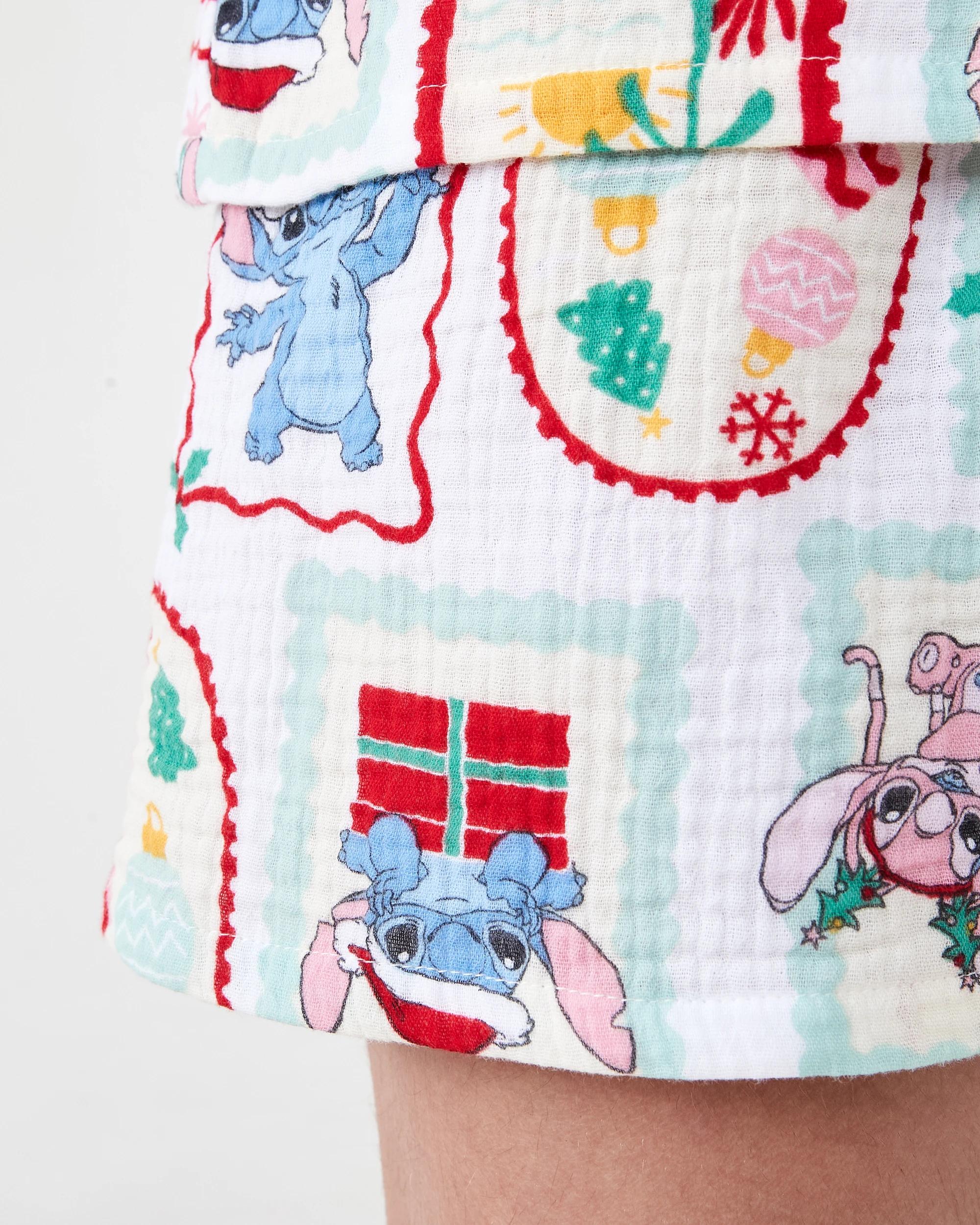 6 Stitch License Christmas Woven Family Matching Pyjama Set STITCH, 6 of 9