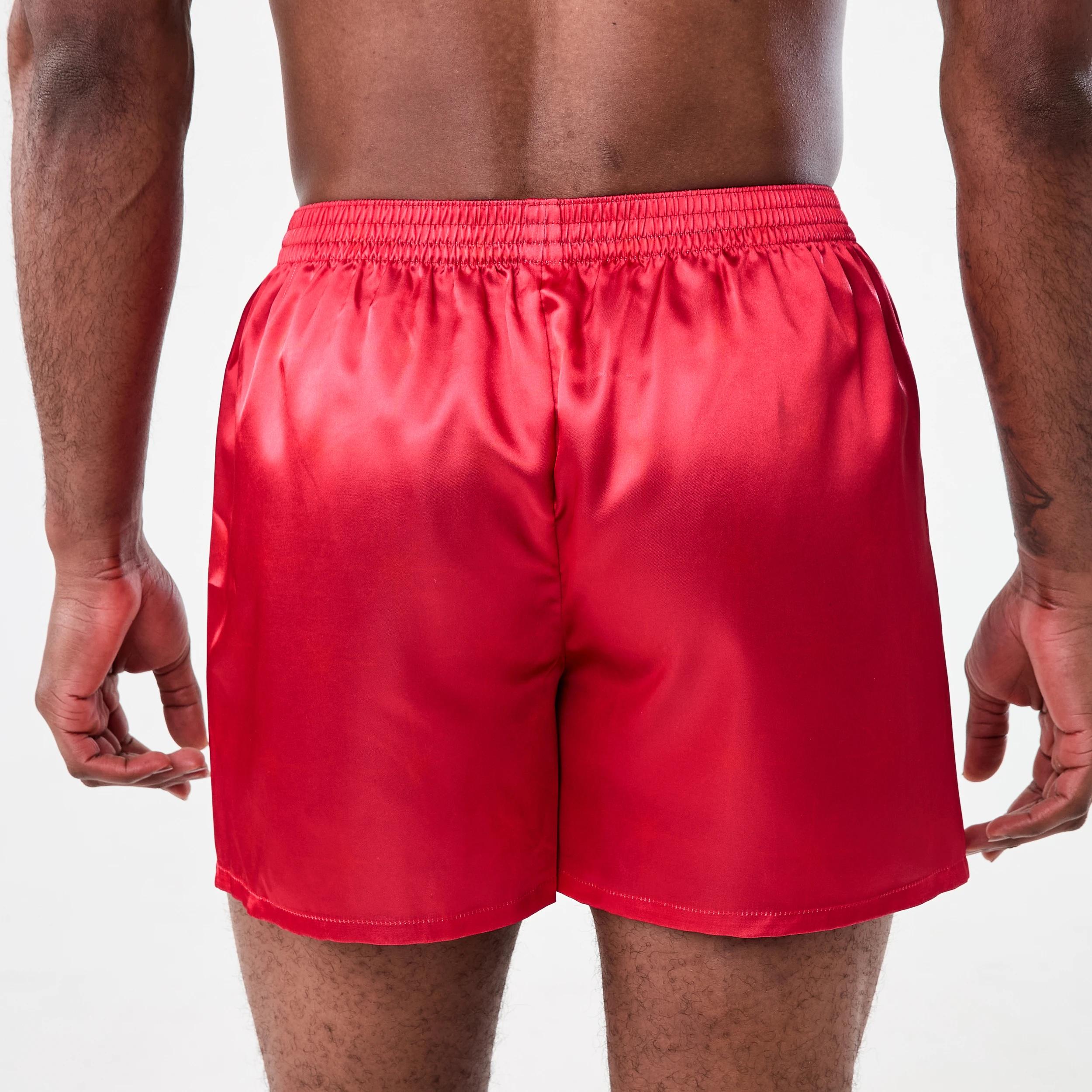 3 Printed Satin Boxers with Santa Hat Naughty, 3 of 6