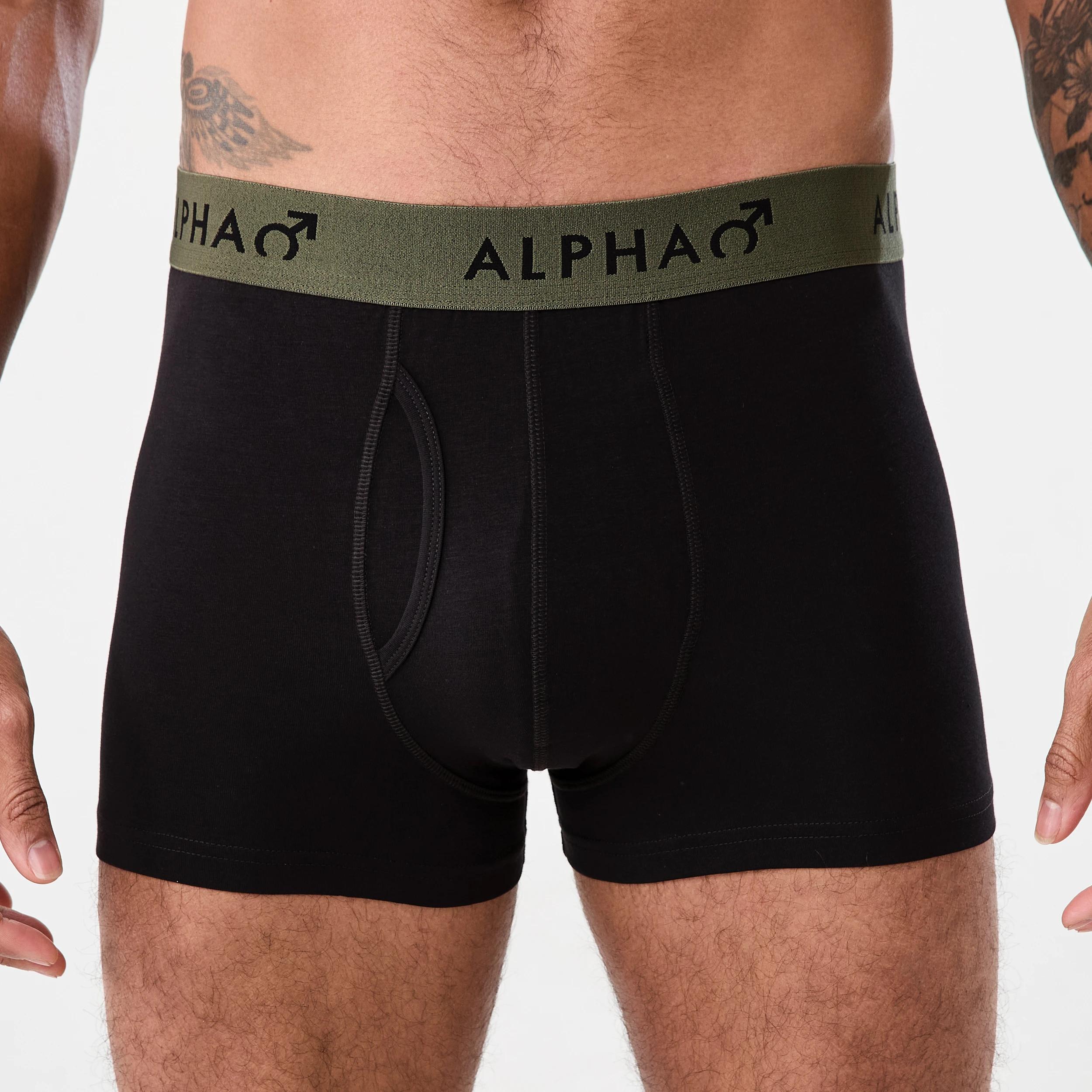 2 3 Pack Colour Elastic Trunks BLACK FOREST, 2 of 8