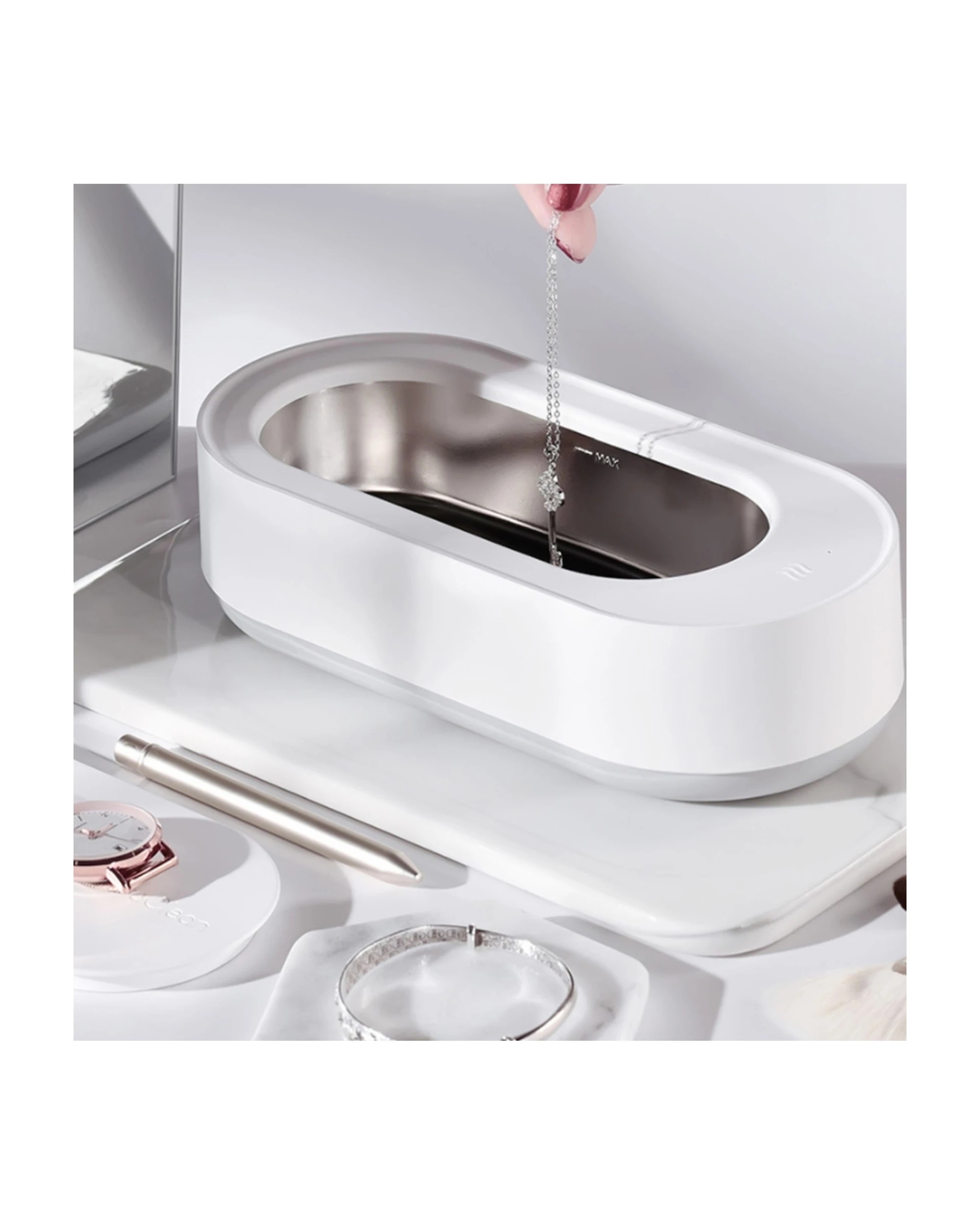 6 TODO Ultrasonic Cleaner 340ml Jewelry Glasses Rechargeable 840mAh SUS304 Tank 45000Hz, 6 of 7