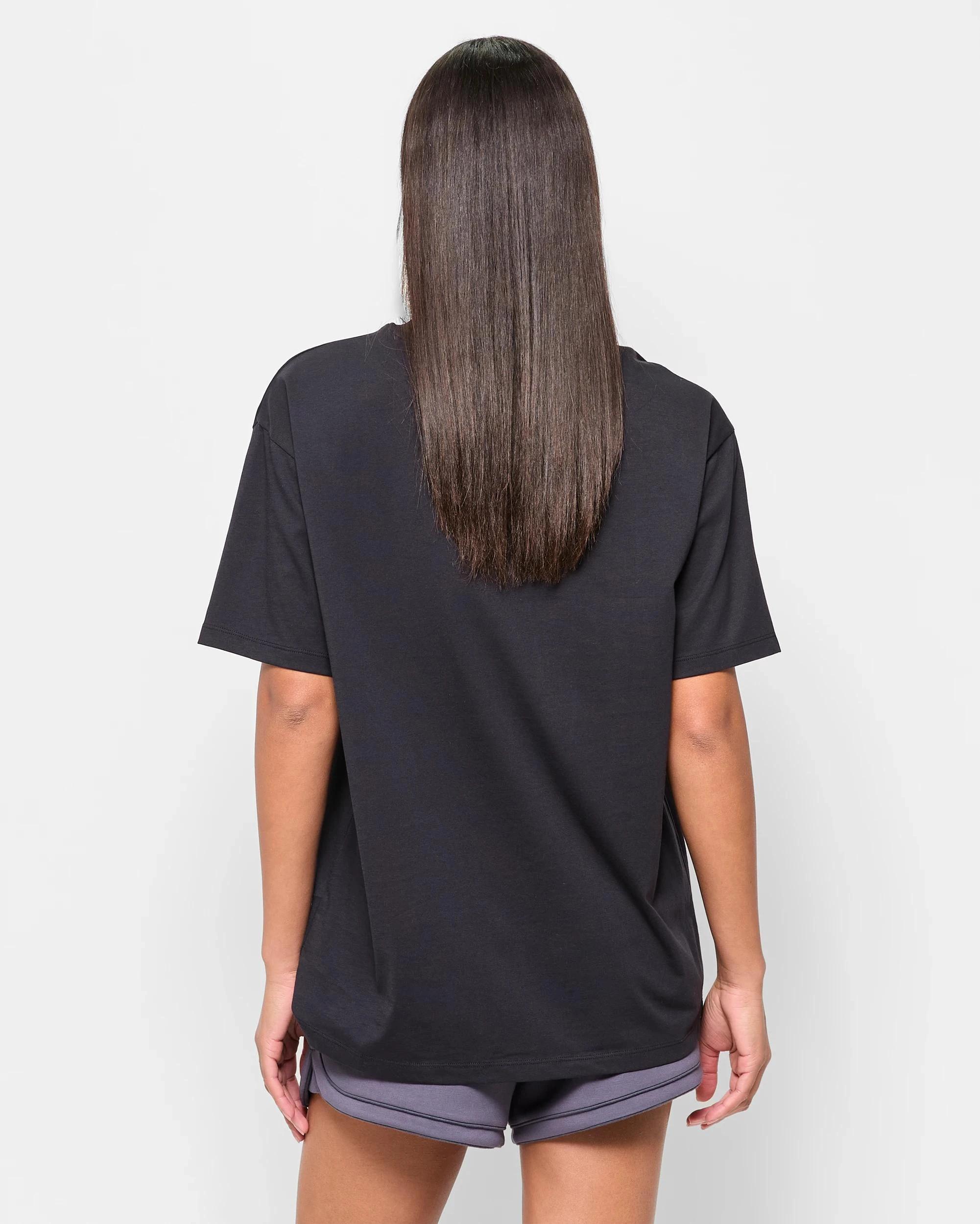 4 Target Active Australian Cotton Oversized Jersey T-shirt BLACK, 4 of 5