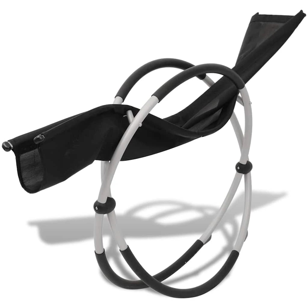 5 vidaXL Sun lounger Foldable - Black, 5 of 8