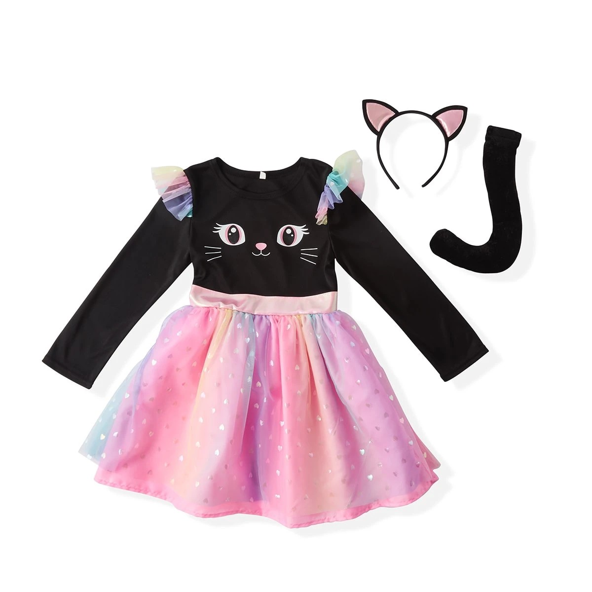 7 3 Piece Black Cat Costume - Ages 4-6, 7 of 10