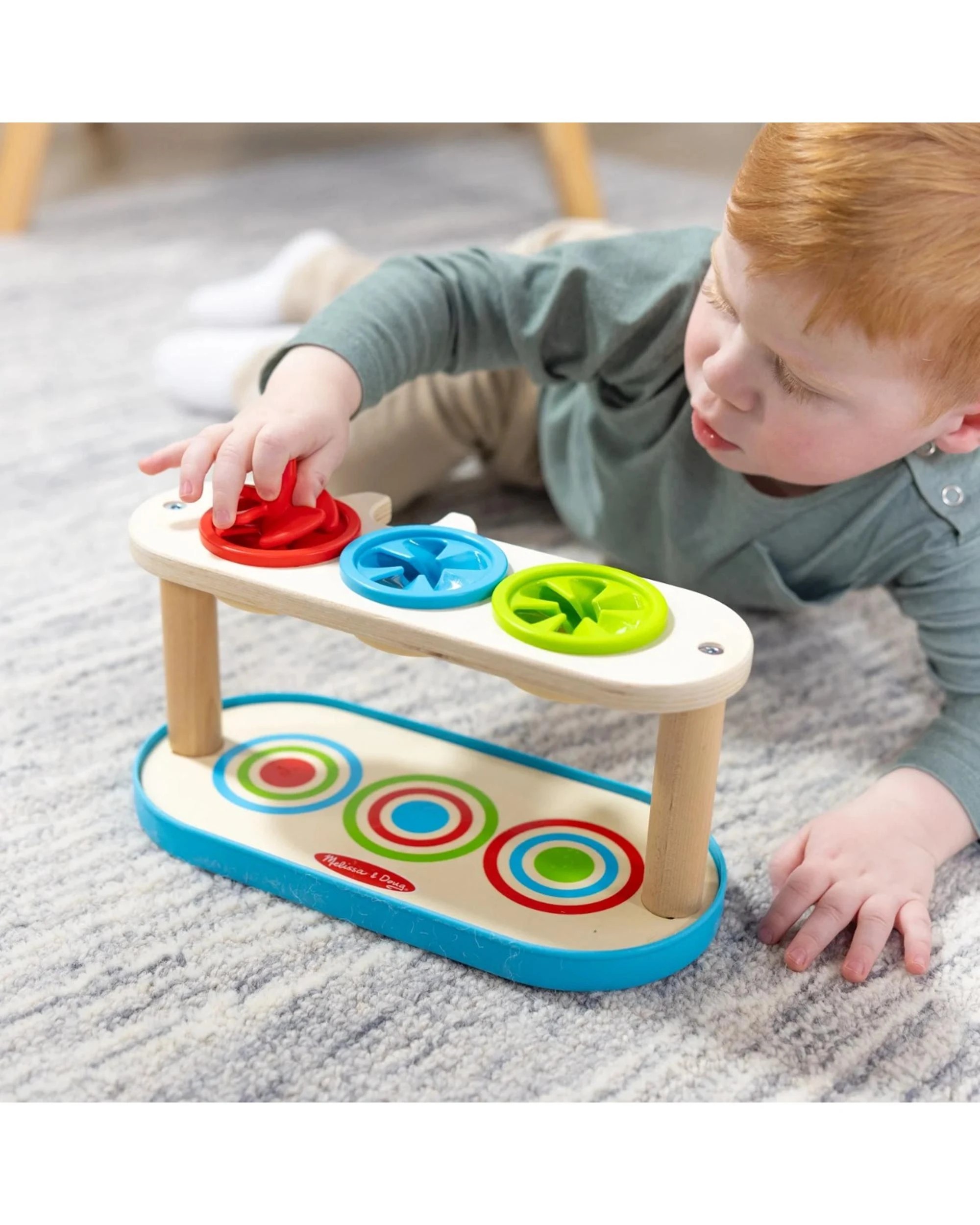 3 Melissa and Doug Match and Push Spinning Tops, 3 of 6