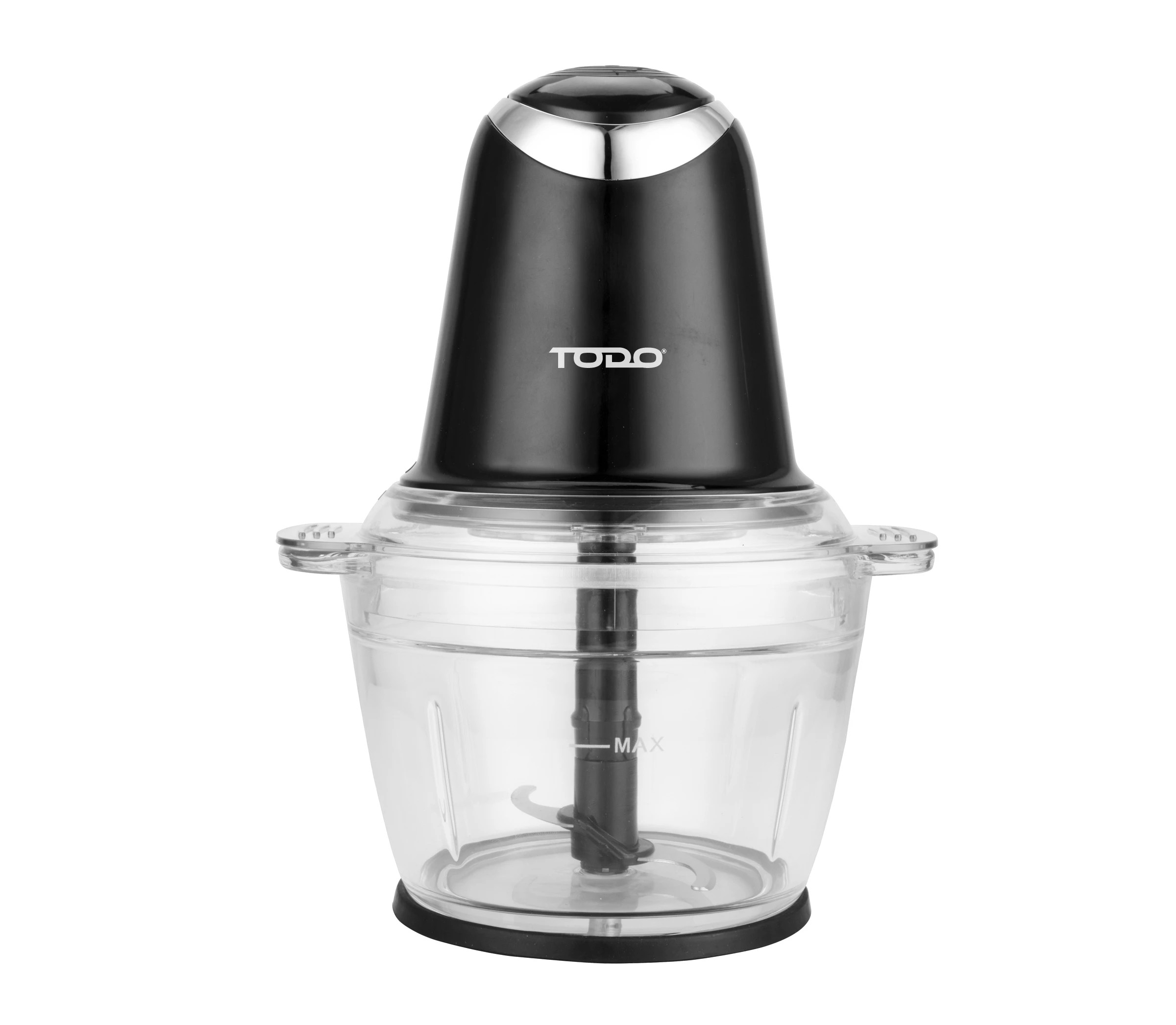 3 TODO 1L Food Chopper Processor Glass Bowl 2 Speed 200W Stainless Steel Blade, 3 of 6
