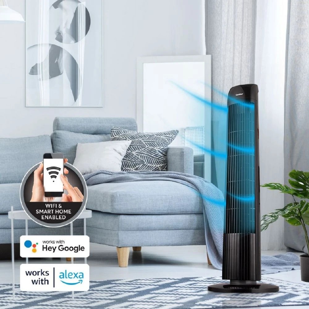 3 Goldair Smart Wi-Fi Electronic Tower Fan 82cm, 3 of 5