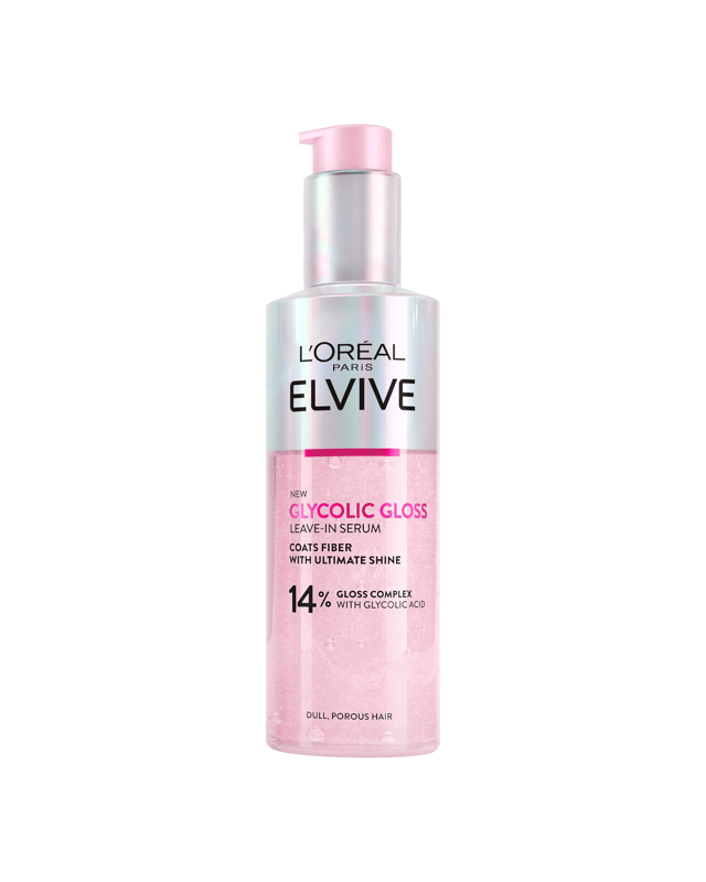 L'Oreal Paris Elvive Glycolic Gloss Leave-in Serum - 14% Gloss Complex with Glycolic 