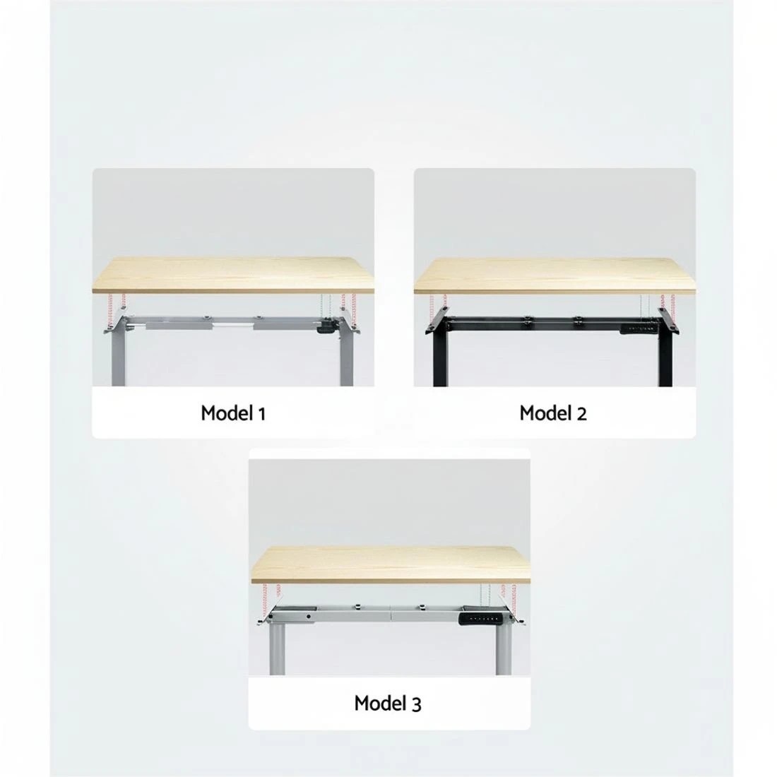 6 Artiss Standing Desk Top  Oak 120CM - Brown, 6 of 6