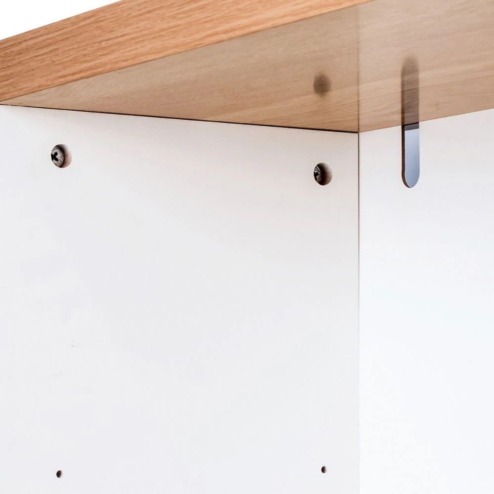 6 Marstand Bookcase 1500mm Oak and White Shelves Home Office Storage, 6 of 10