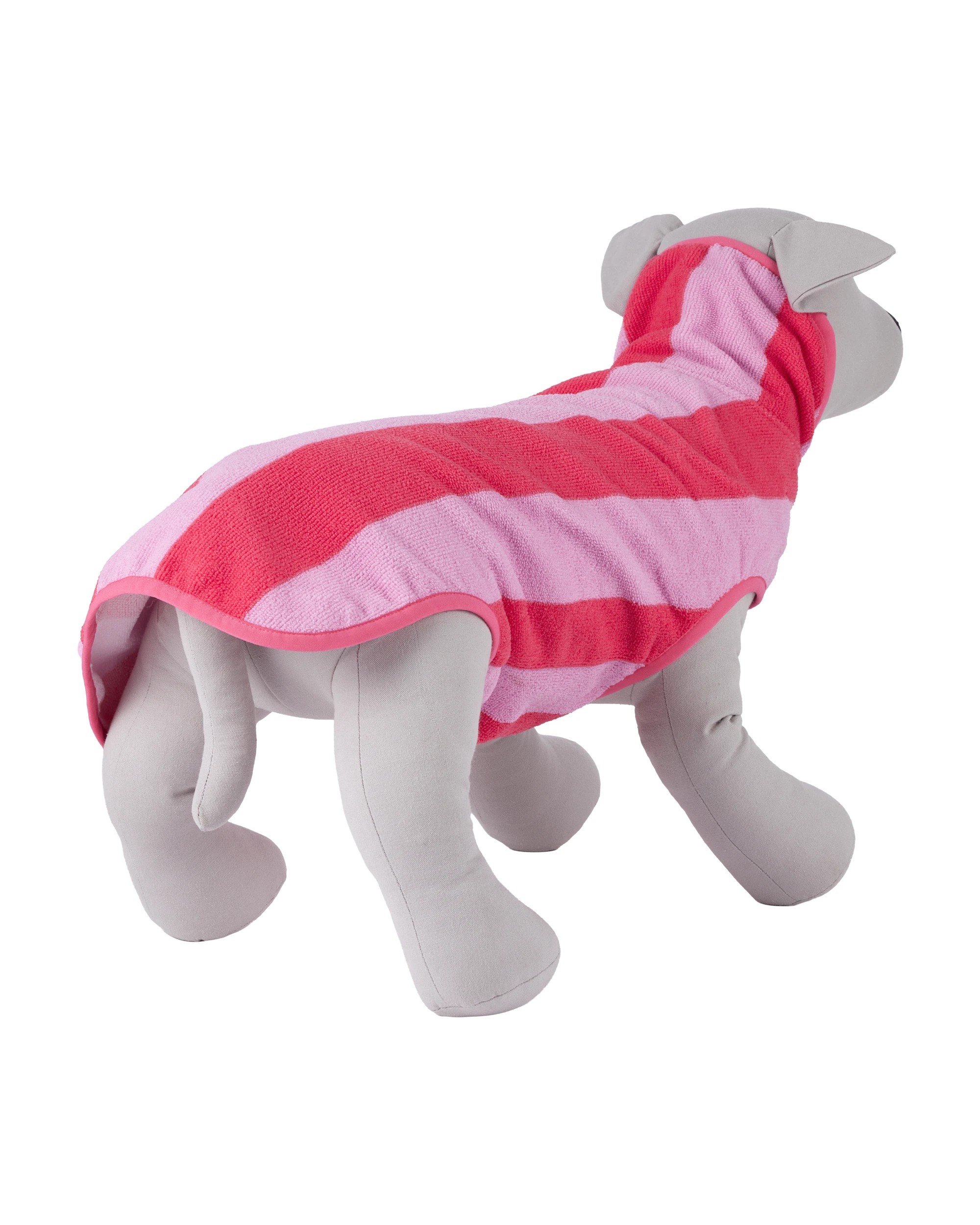 3 Pet Thick Stripe Towel - Large, Pink, 3 of 10