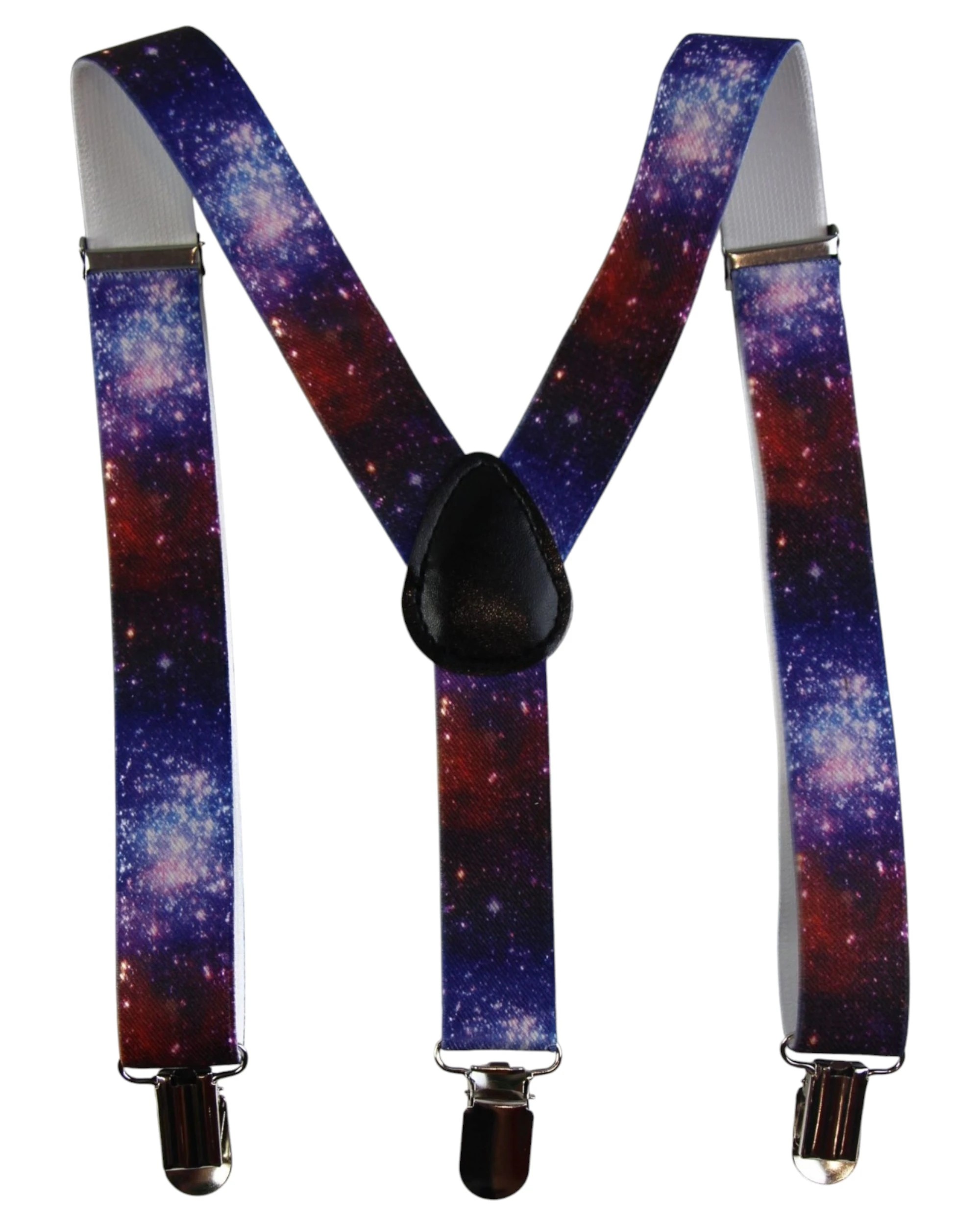1 Zasel Boys Adjustable Galaxy Patterned Suspenders - Multi - Multi, 1 of 4