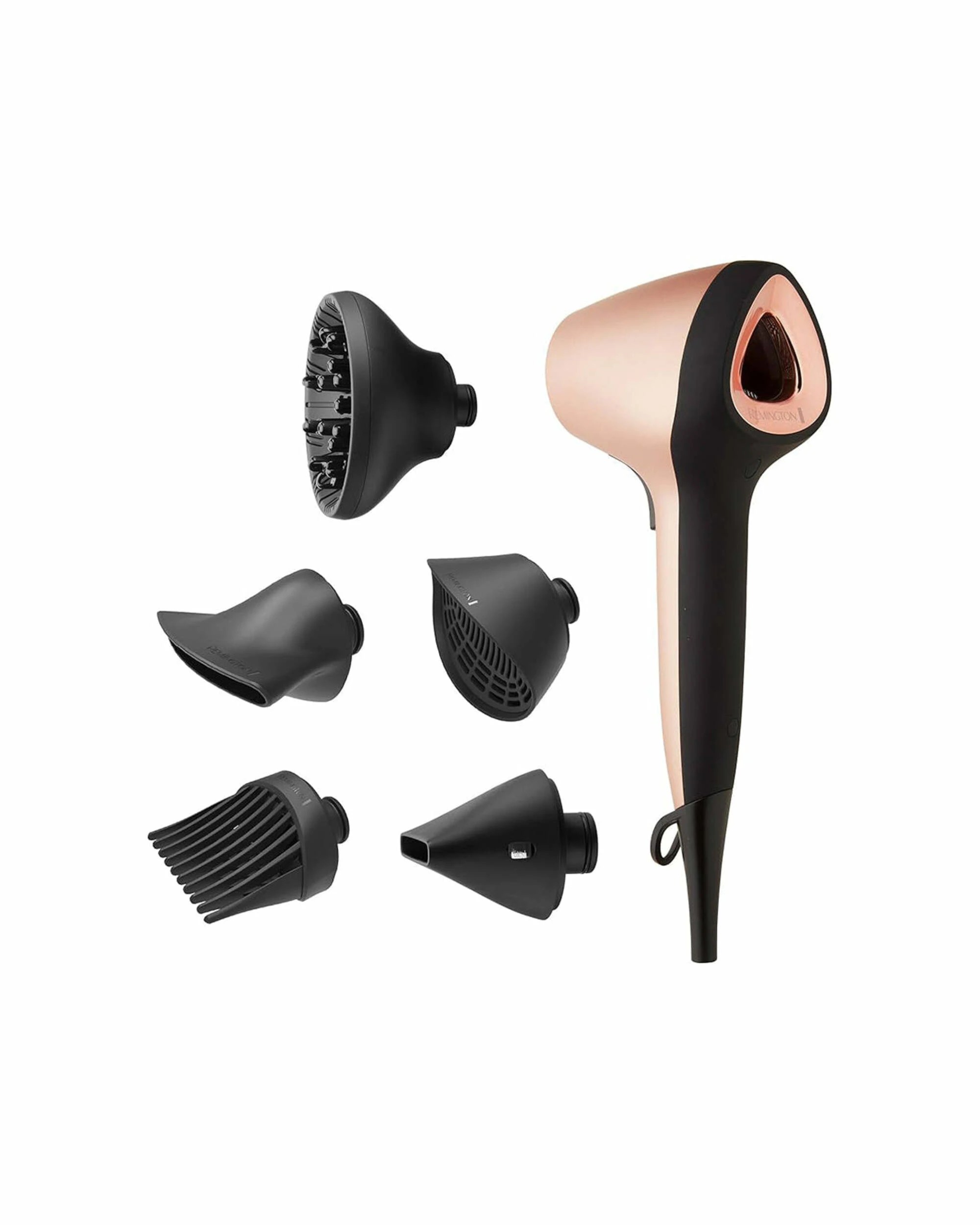 1 Remington Air 3 D  Plus Hair Dryer With 5 Attachments 1800  Watt - PINK, 1 of 2