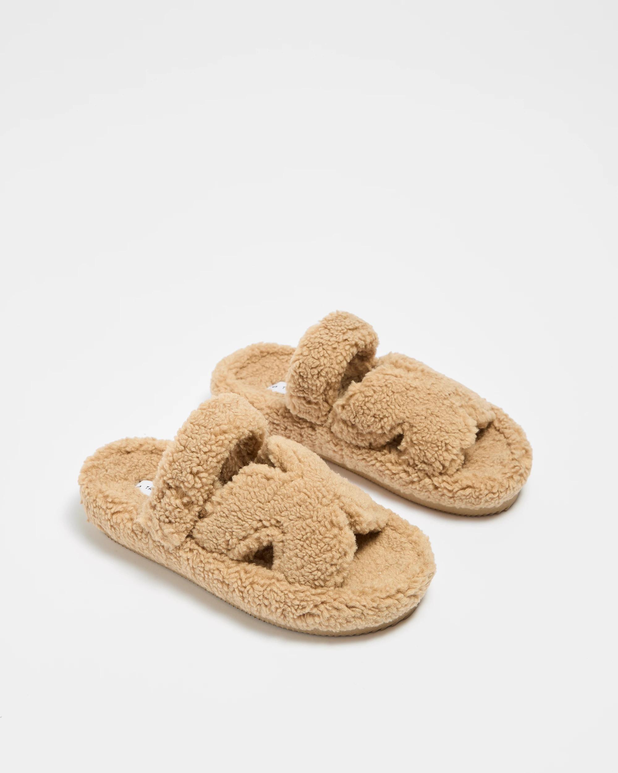 3 Target Womens Teddy Scuff Slipper - Harlow CARAMEL, 3 of 3