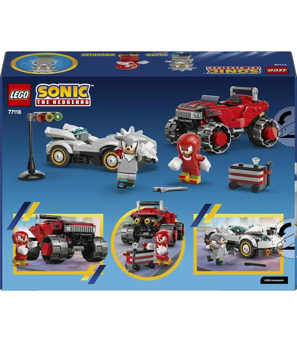 10 LEGO Sonic Silver's Car vs. Knuckles' Monster Truck 77118, 10 of 10