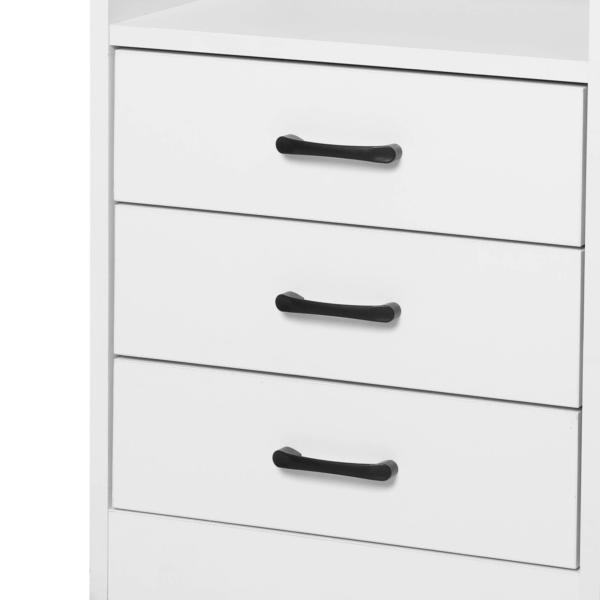 6 Levede Bedside Table With Charging Station White, 6 of 6