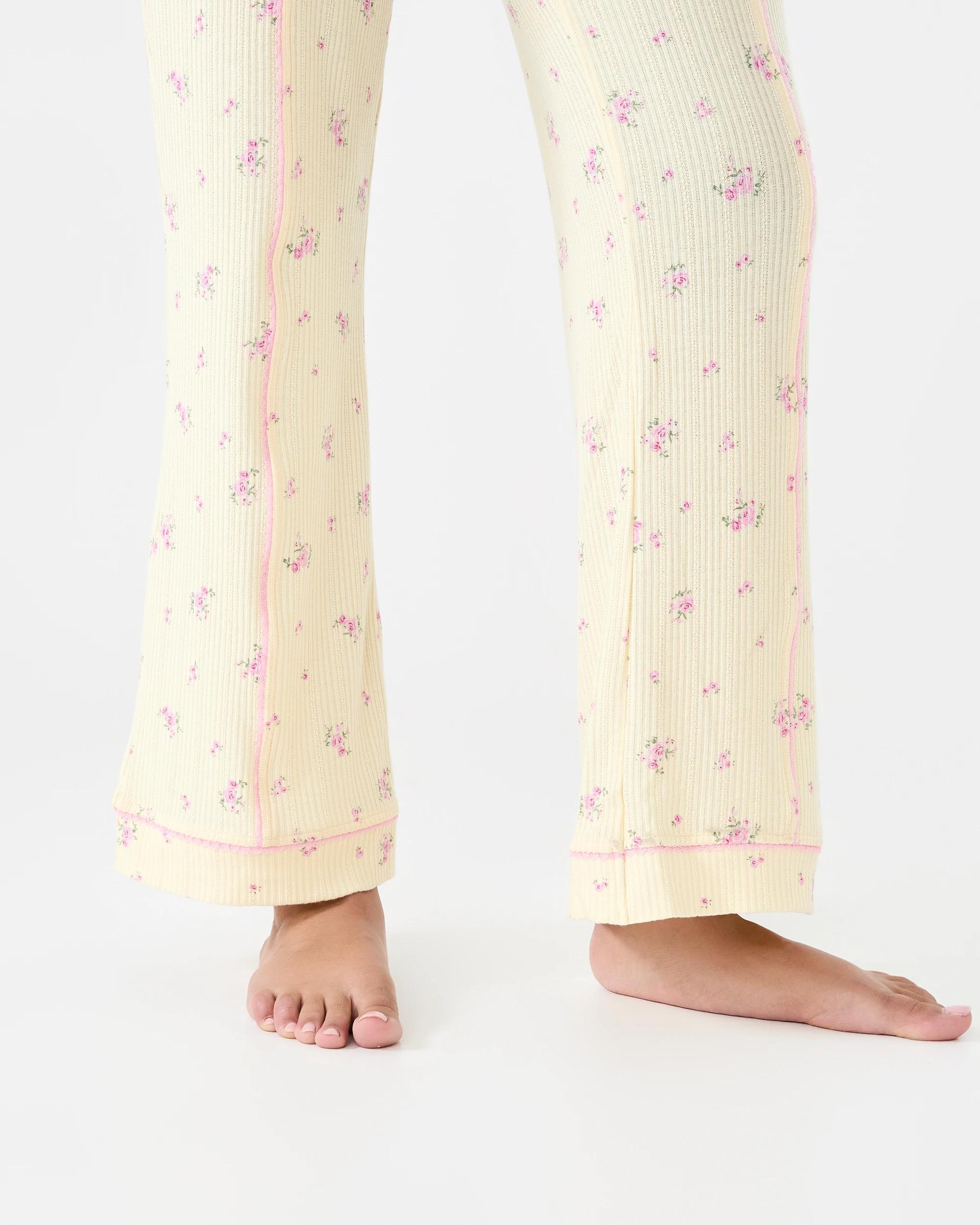 6 Pointelle Rib Pants Wild Rose, 6 of 6