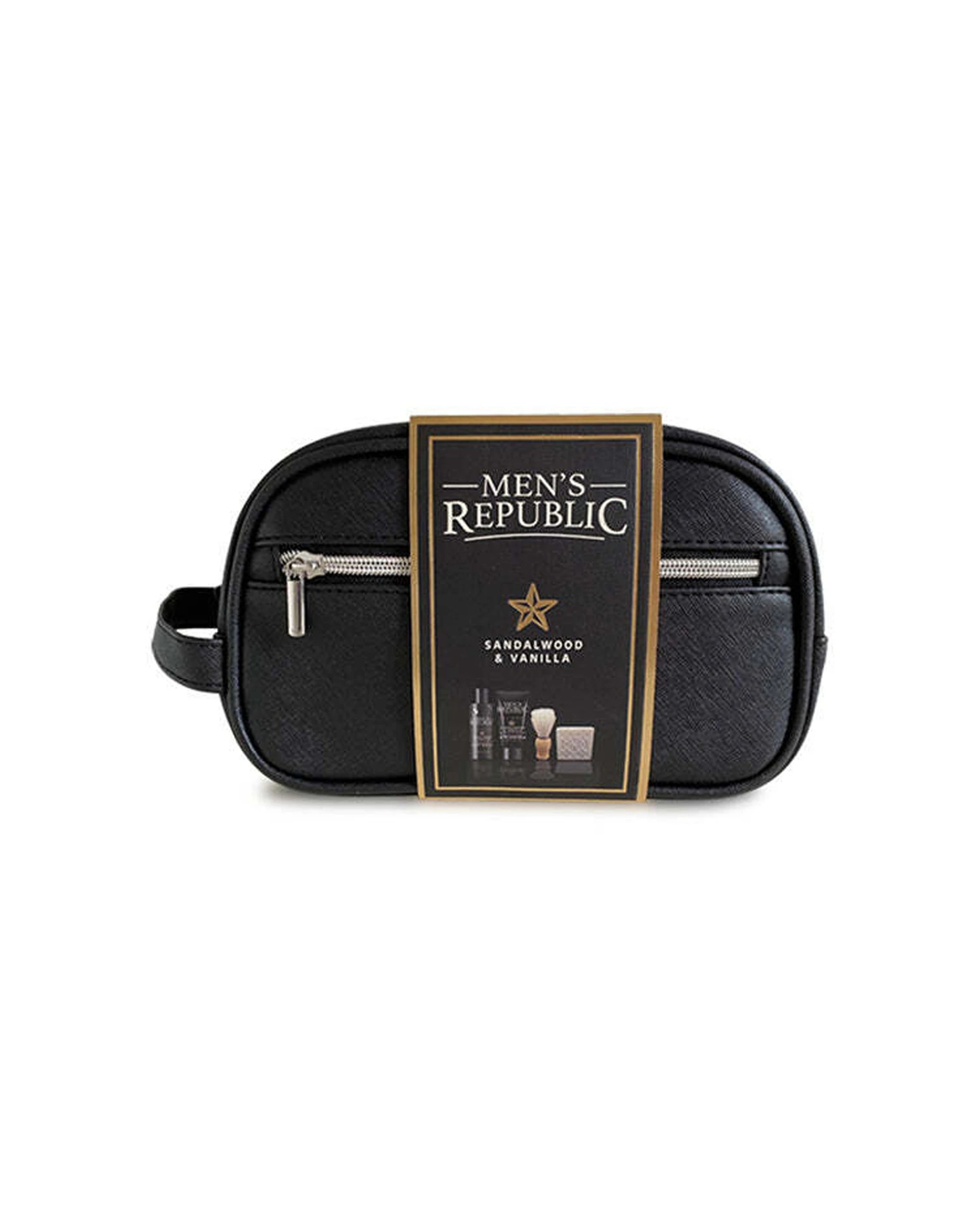2 Mens Republic Grooming Kit 4Pc Cleansing Toiletry Bag Set Complete Grooming Set Travel Bag - Black, 2 of 3