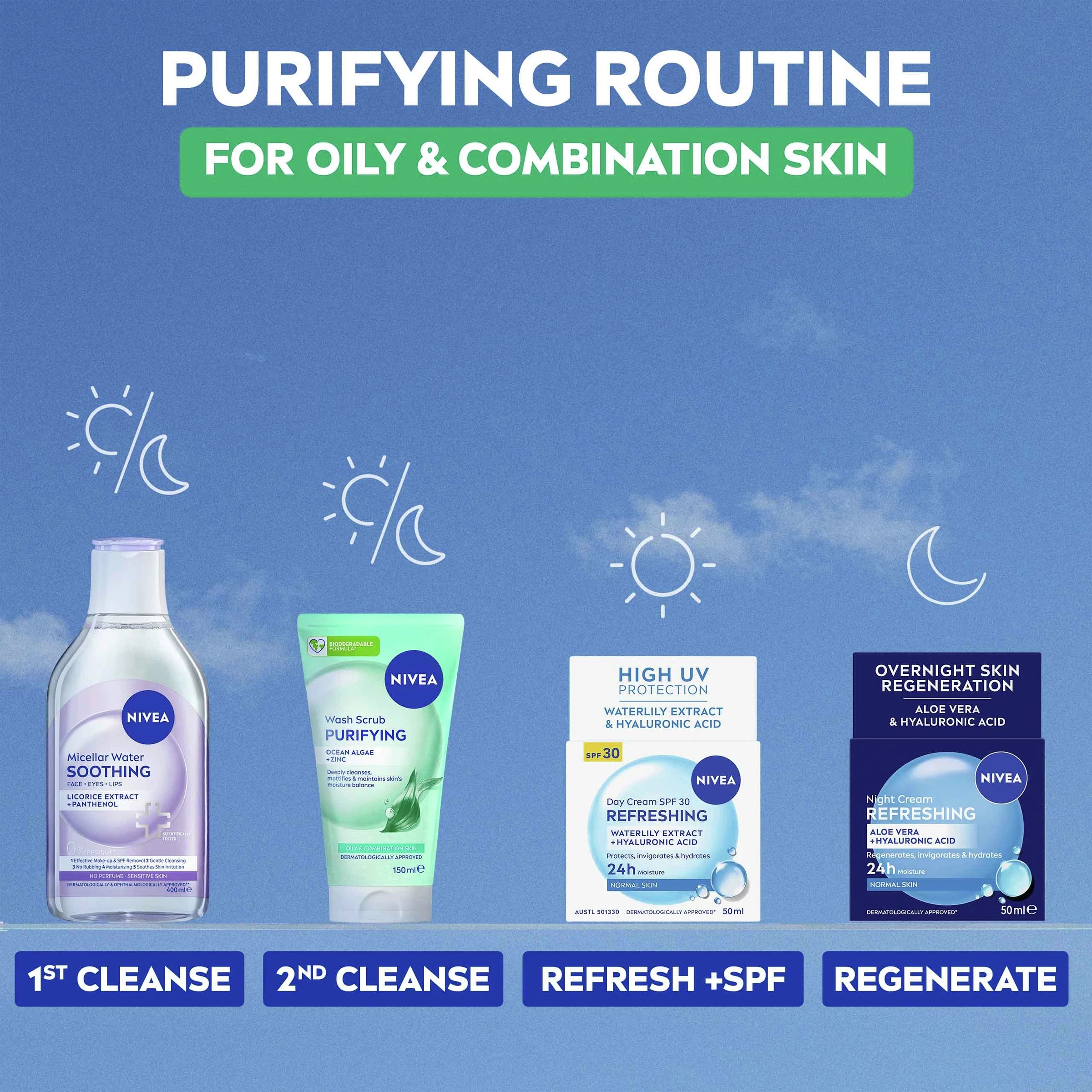 5 Nivea Purifying Wash Scrub 150ml - Ocean Algae and Hydramine, 5 of 9