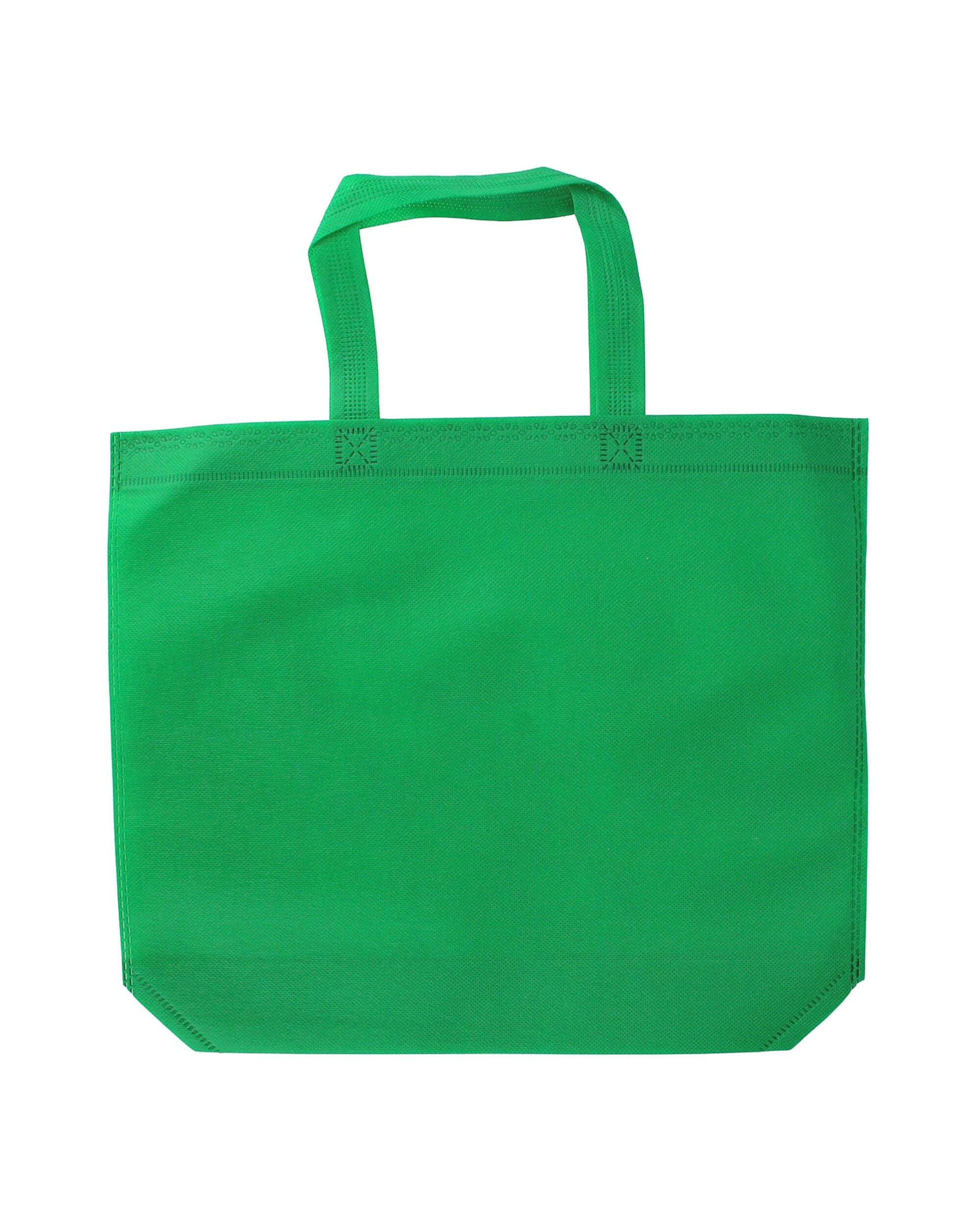 1 Partyrama Tote Bags Medium Pack of 12 - Green, 1 of 3