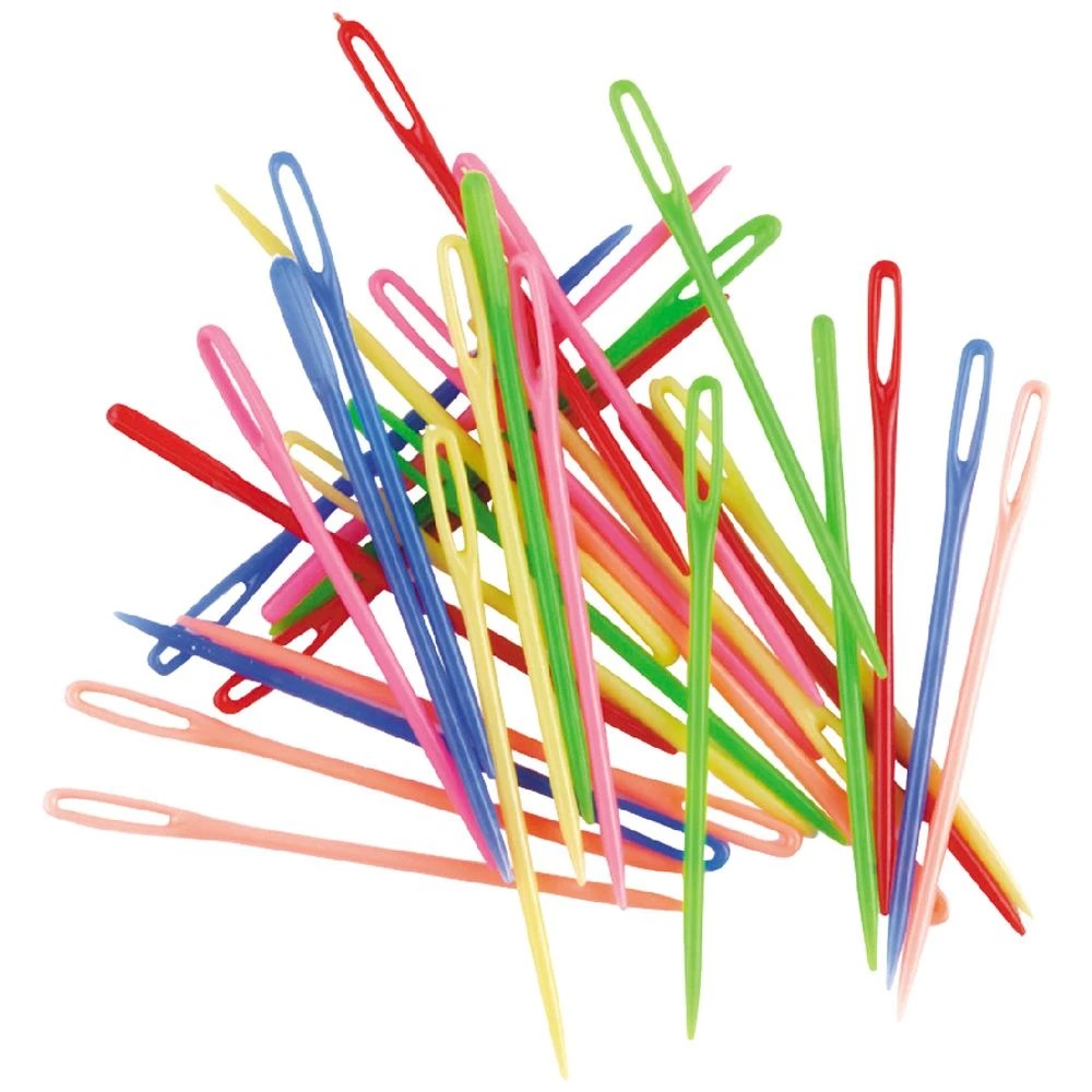 1 Educational Colours Plastic Needles 32 Pack, 1 of 1