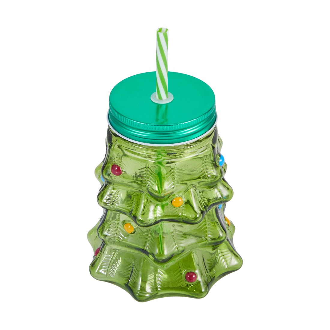 1 Christmas Tree Drink Jar and Straw, 1 of 7