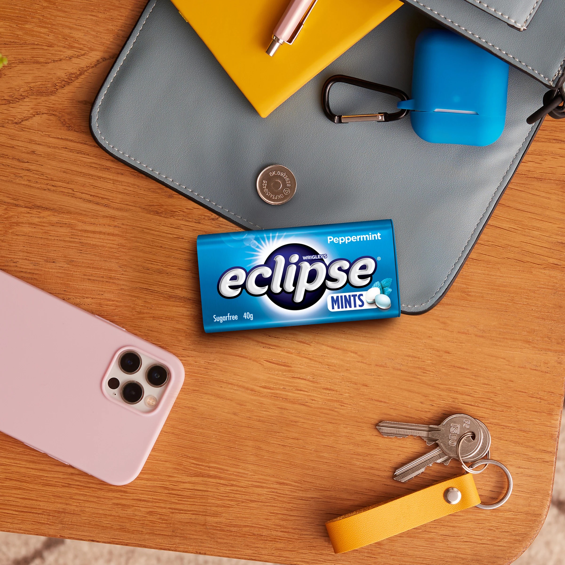 5 Wrigley's Eclipse Peppermint Sugarfree Mints Tin 40g, 5 of 5