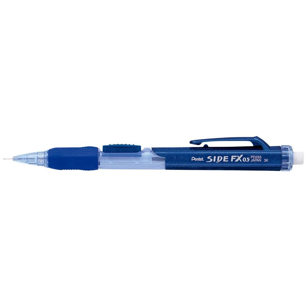 1 Pentel Side FX PD255 Mechanical Pencil 0.5mm Blue, 1 of 1